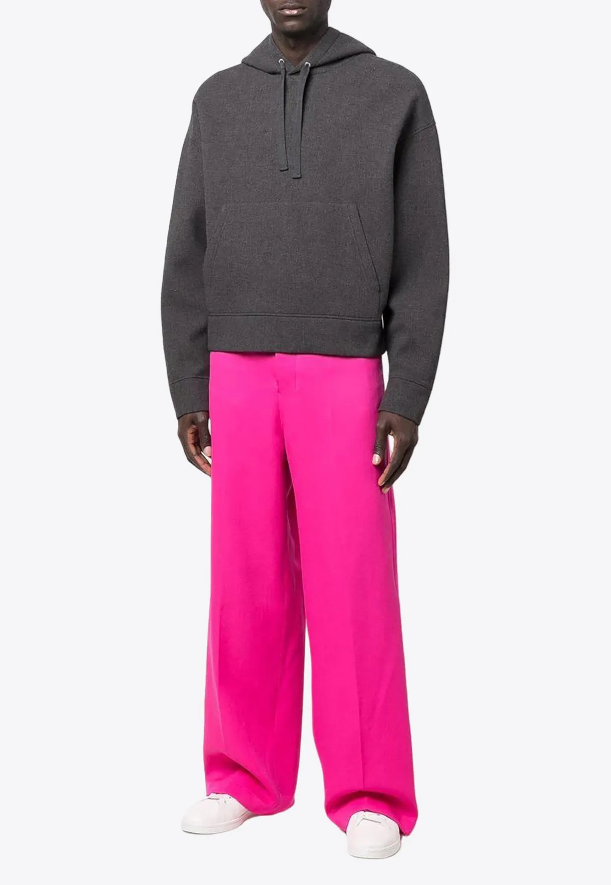 Tailored Wool Wide-Leg Pants