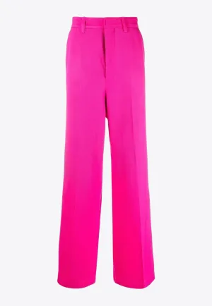Tailored Wool Wide-Leg Pants