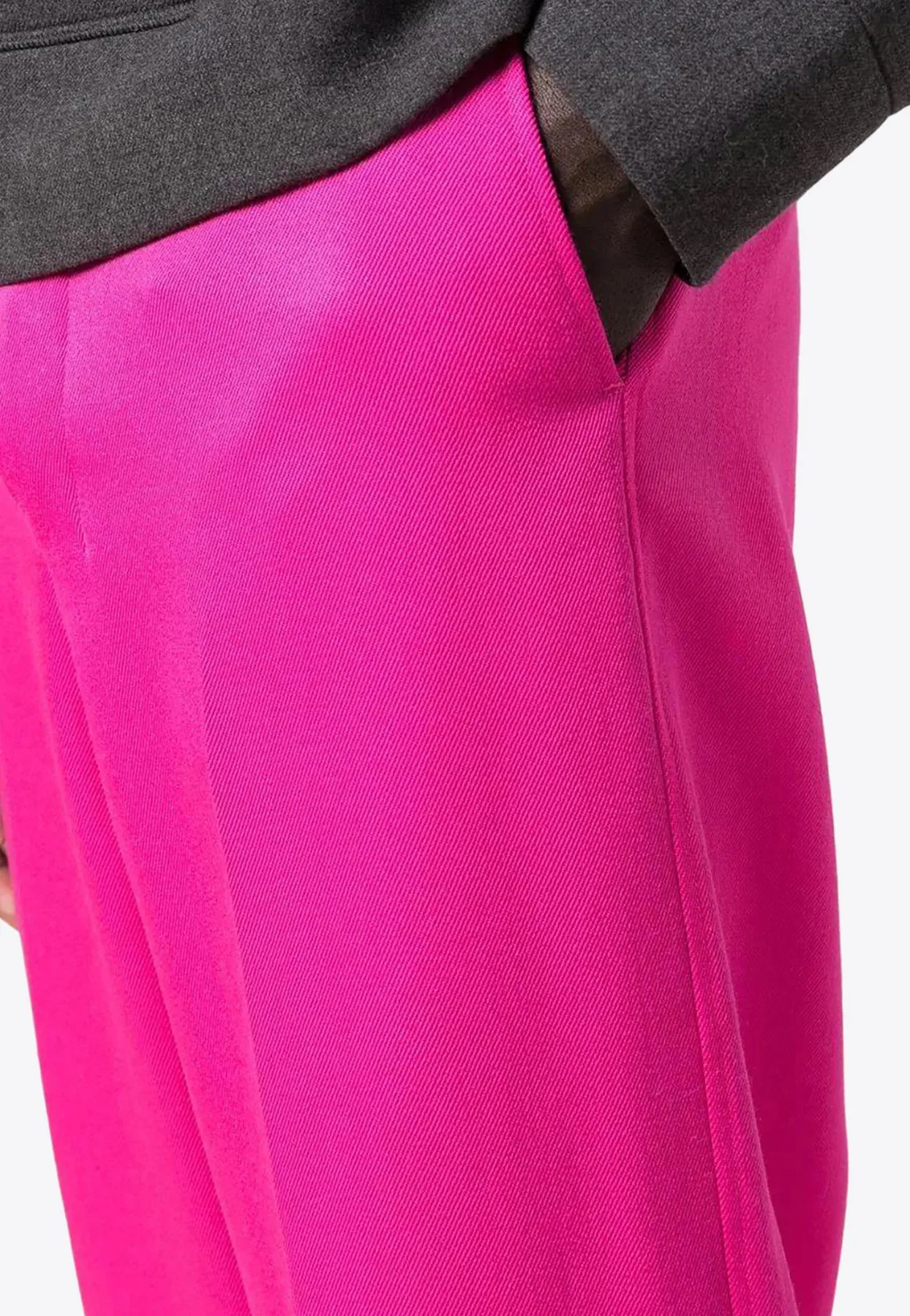 Tailored Wool Wide-Leg Pants