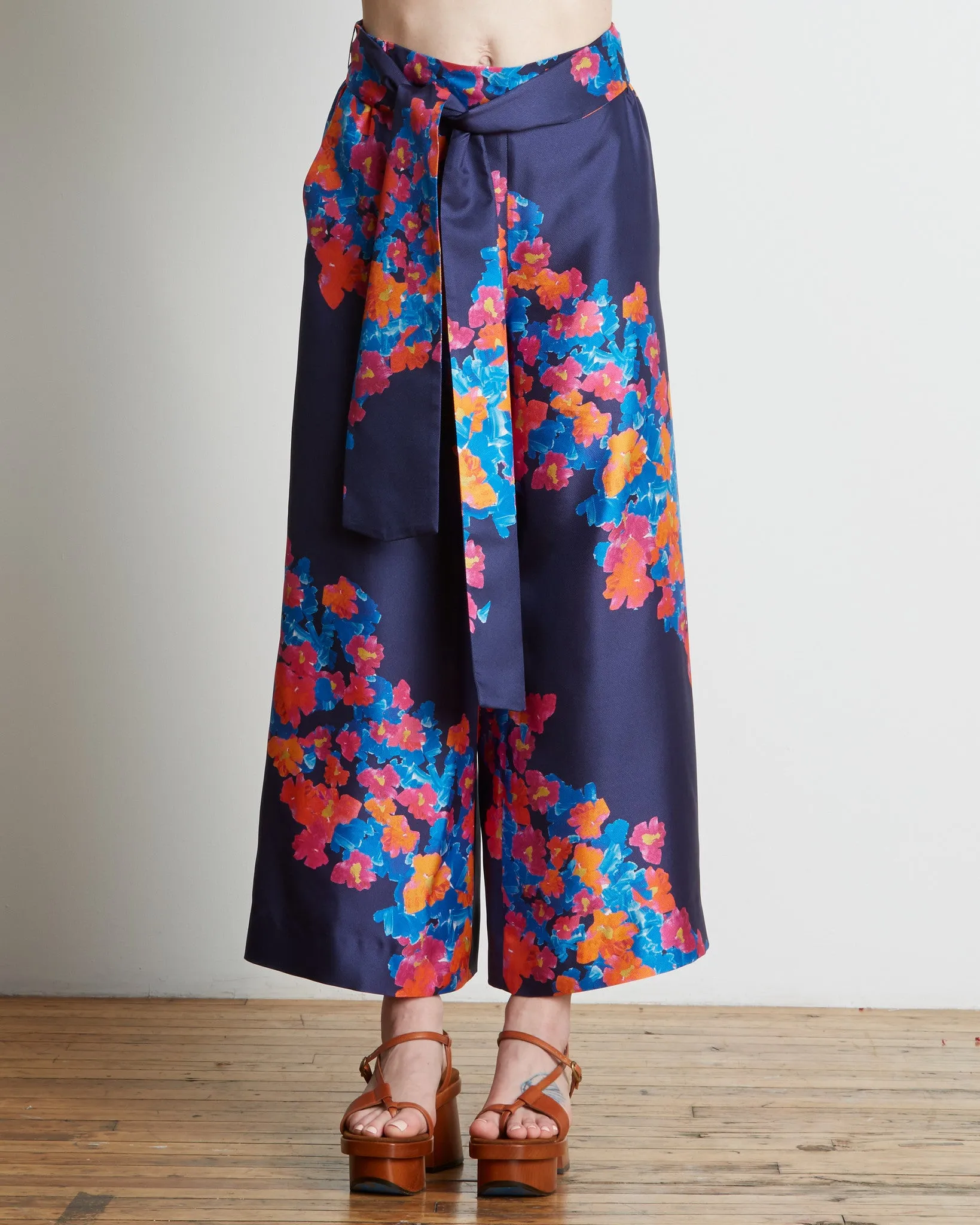 Tanya Taylor Tilda Pant | Floral Pop Twill