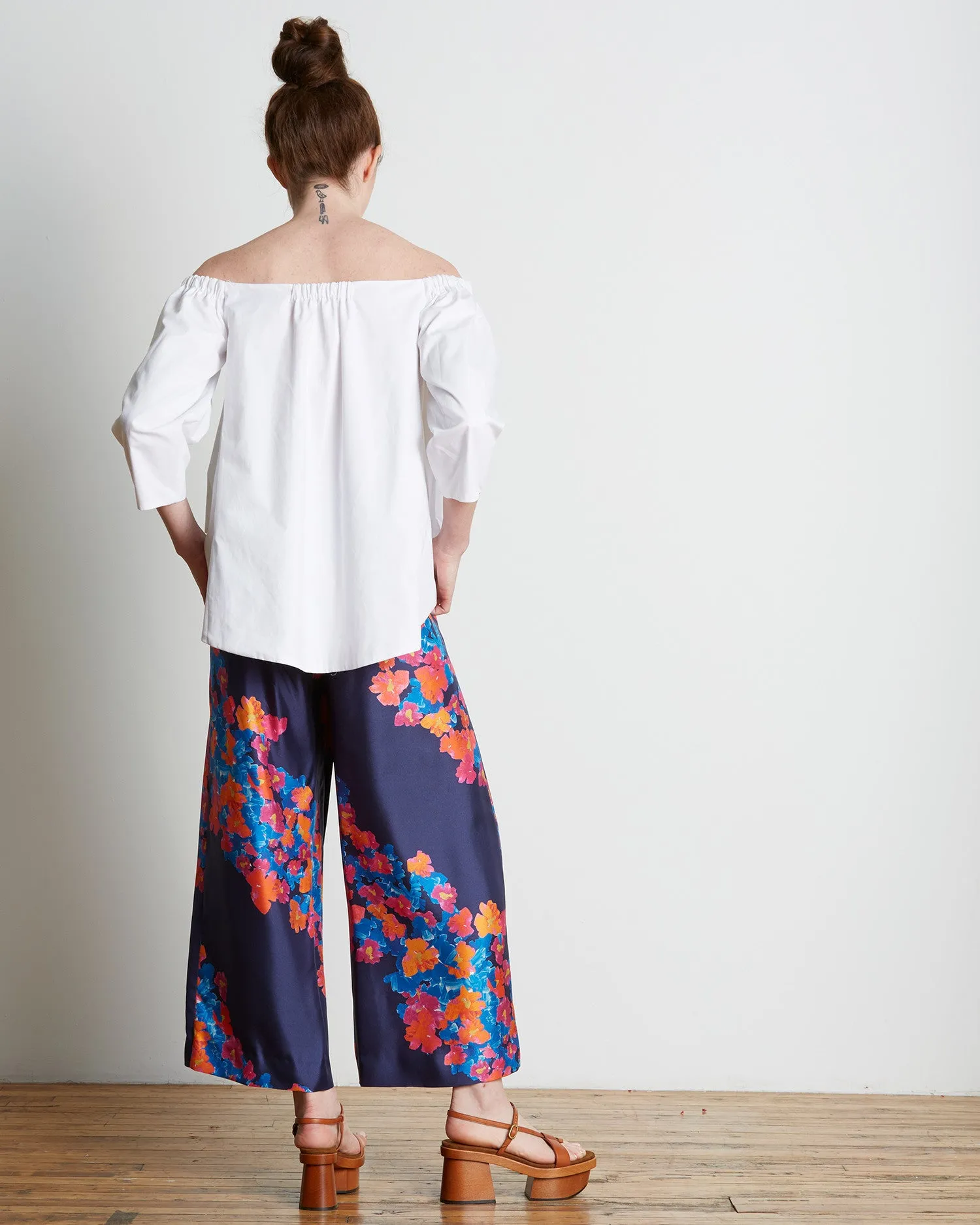 Tanya Taylor Tilda Pant | Floral Pop Twill