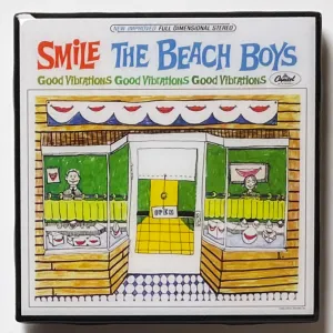 THE BEACH BOYS Smile Coaster Custom Ceramic Tile