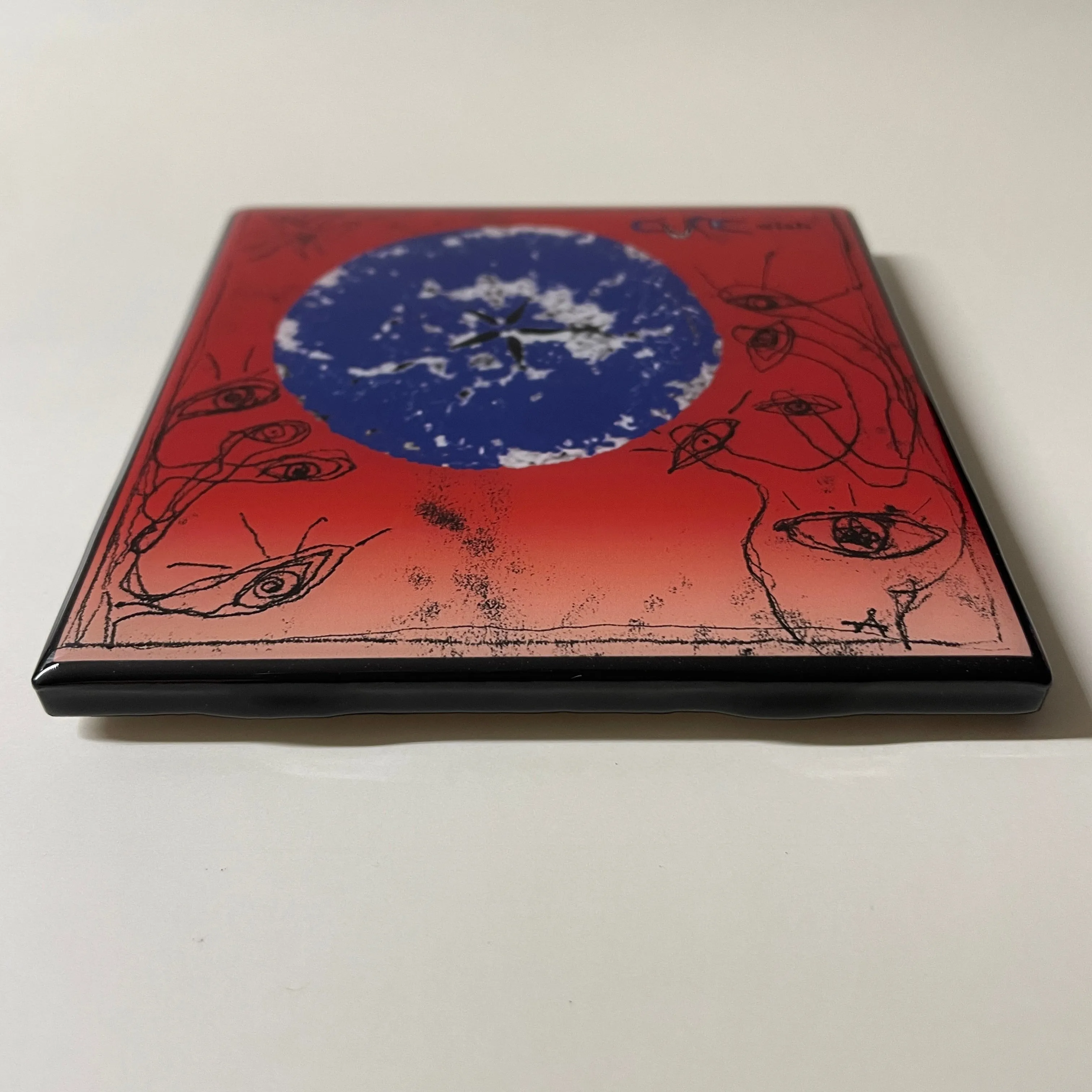 THE CURE Wish Coaster Ceramic Tile Album Cover Cork