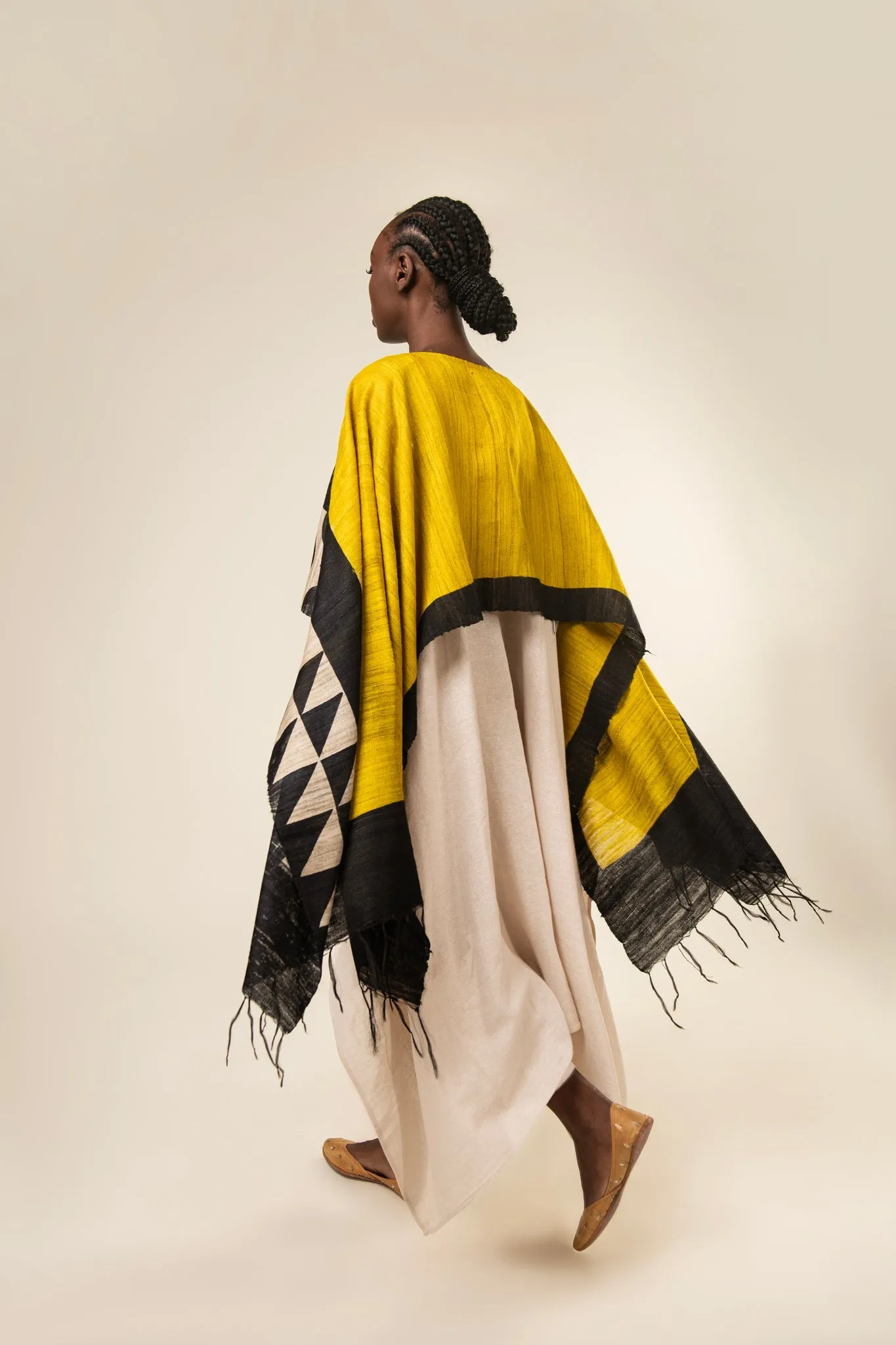 The Sun Tussar Peace Silk 3 in 1 Cape