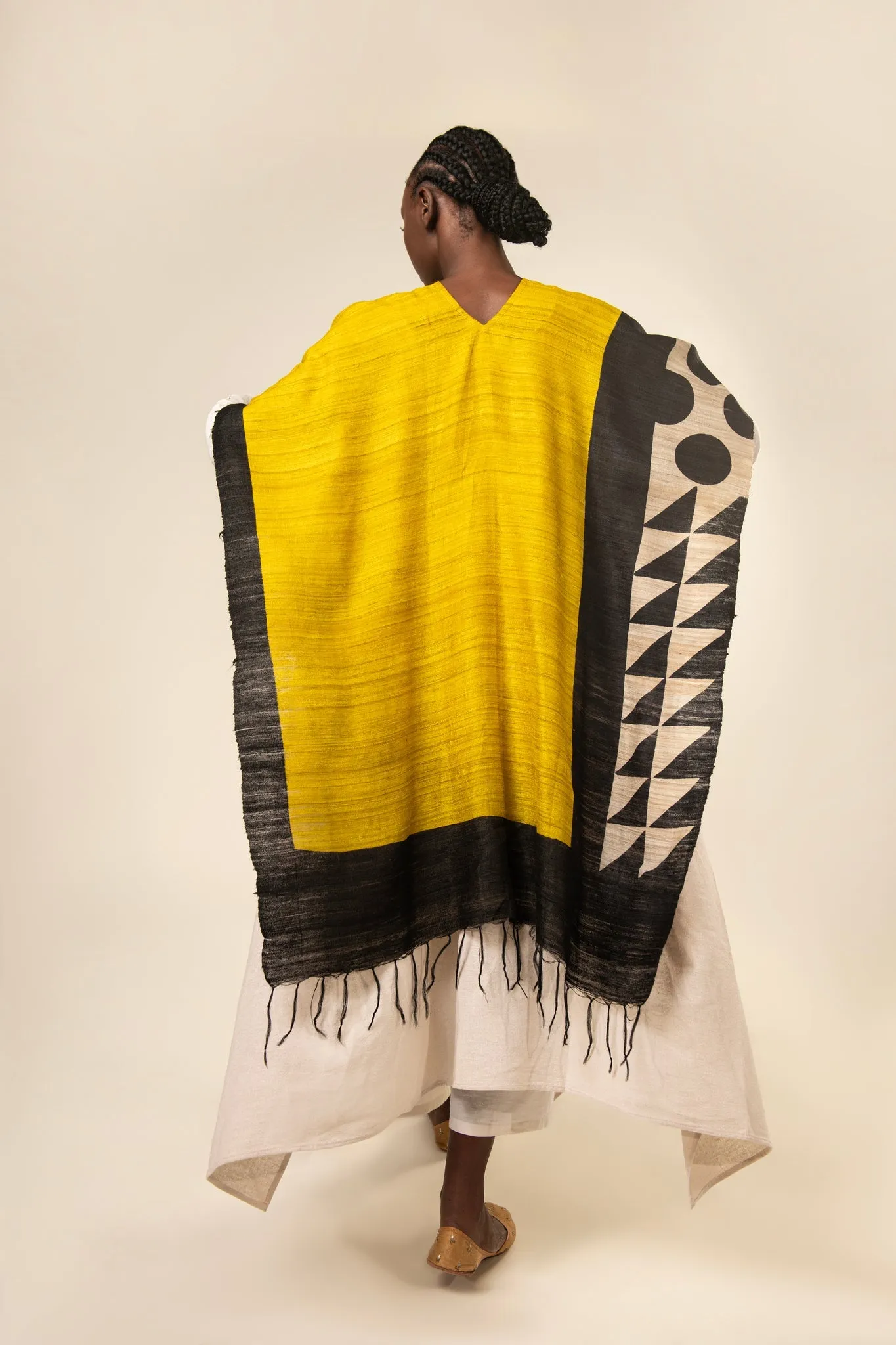 The Sun Tussar Peace Silk 3 in 1 Cape