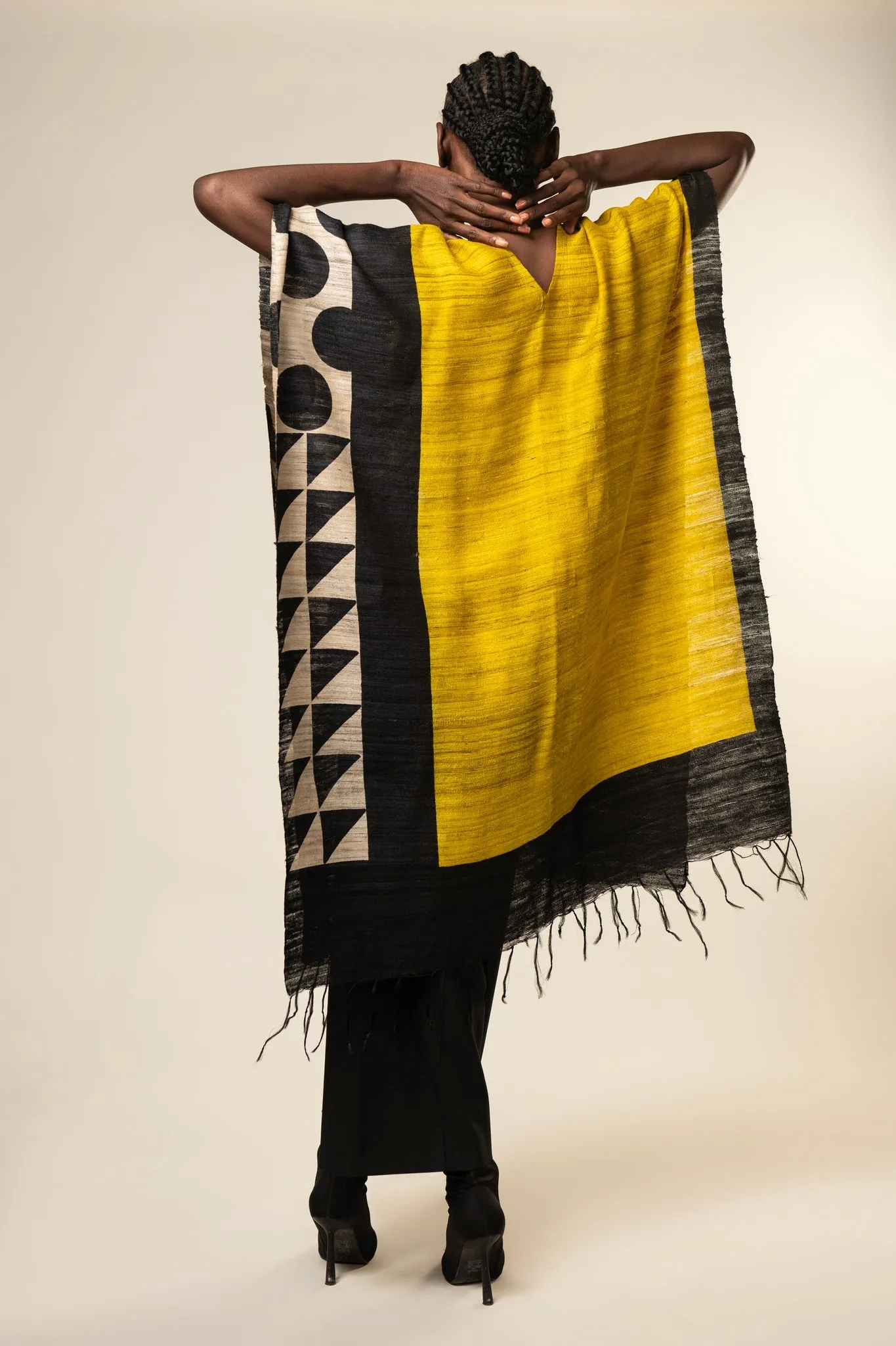 The Sun Tussar Peace Silk 3 in 1 Cape