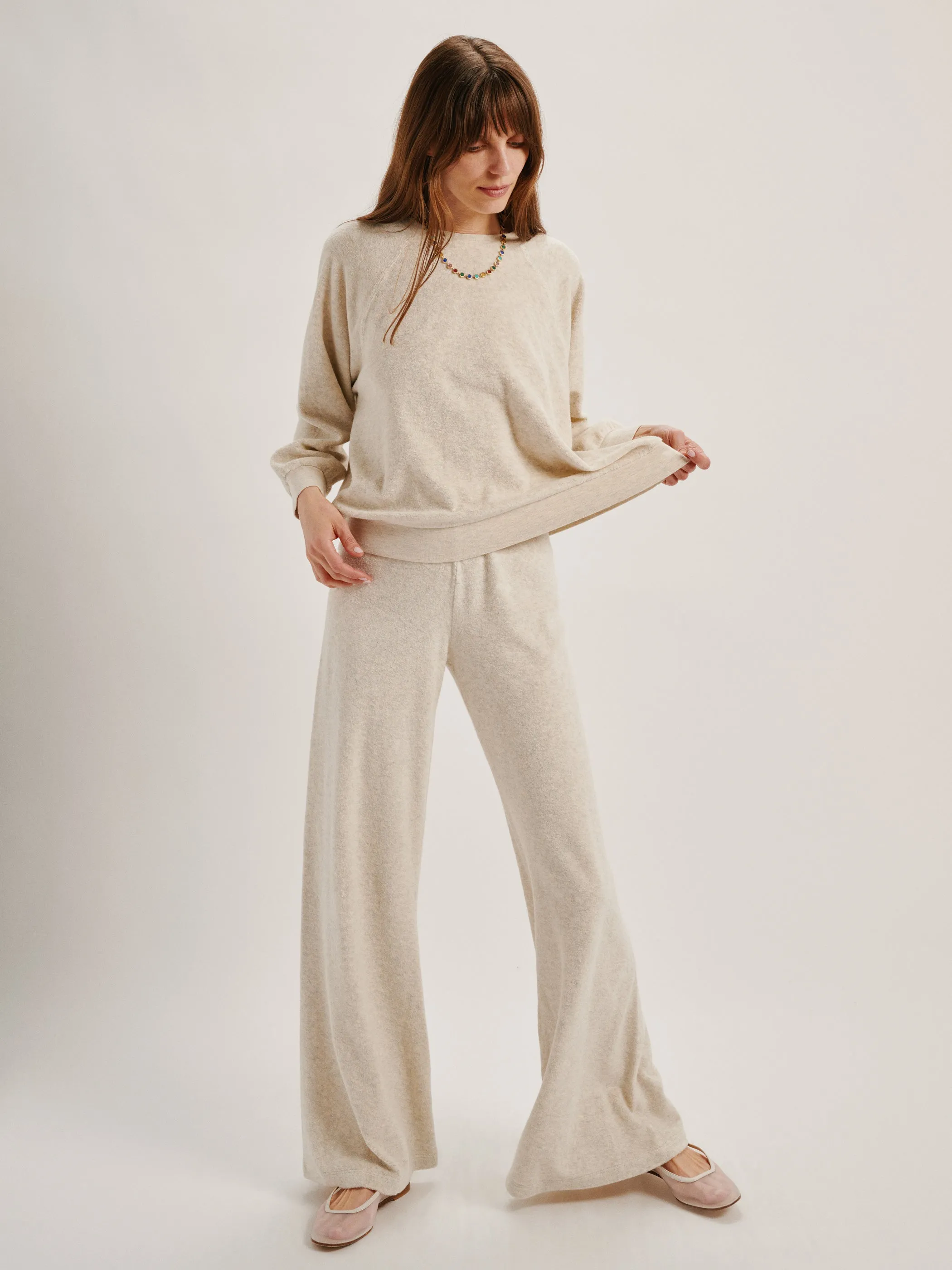 The Zephyra Flare Pants in Terry