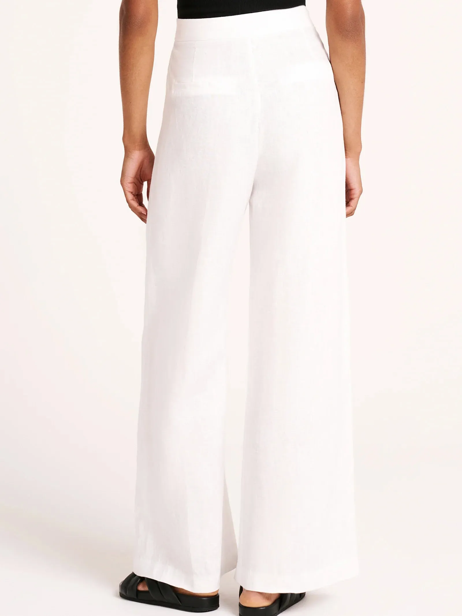 Thilda Linen Pant - White