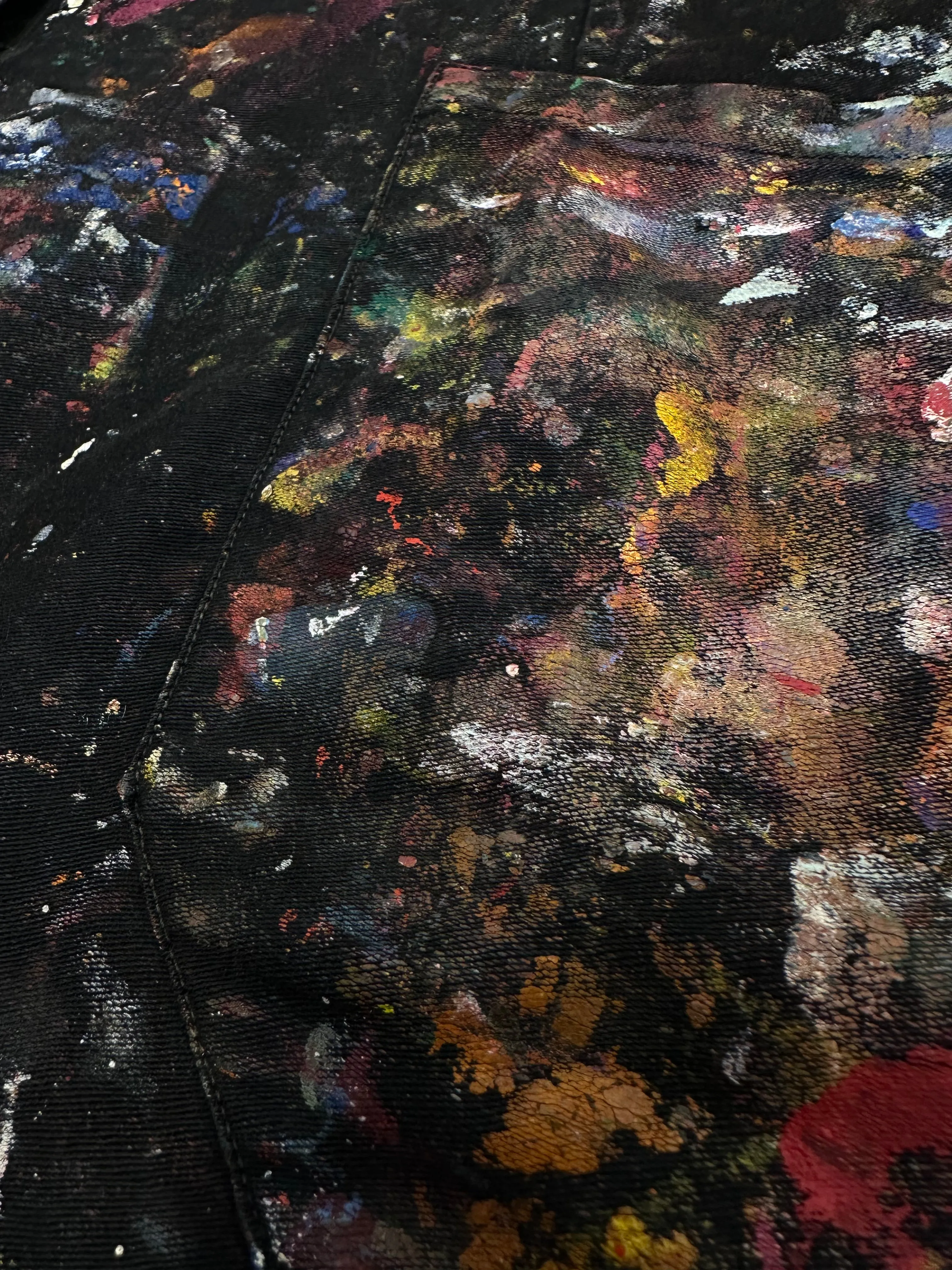 Thrashed Paint Splatter Coat
