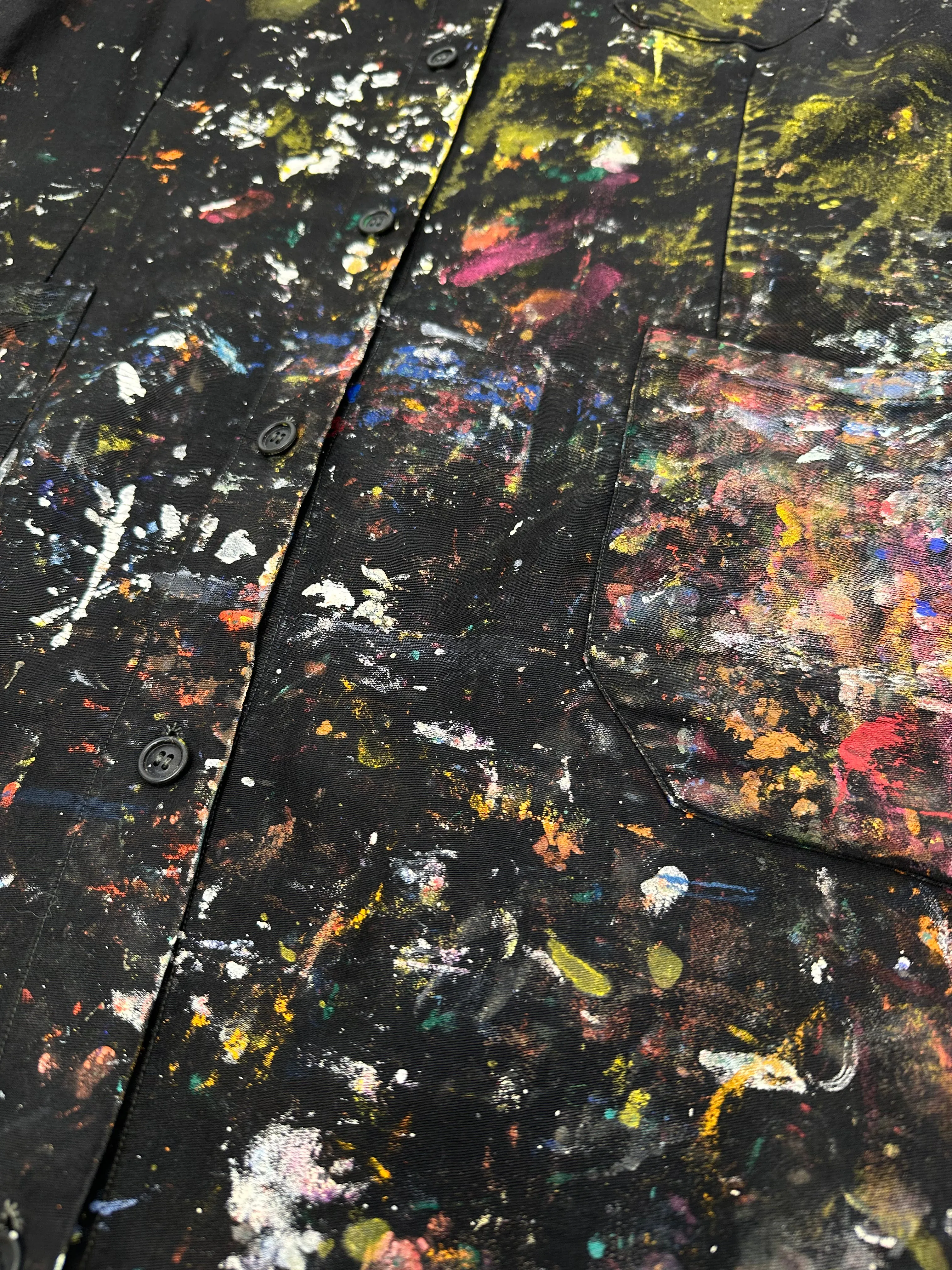 Thrashed Paint Splatter Coat