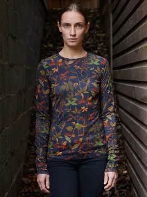 tnumarya botanical dark jersey top