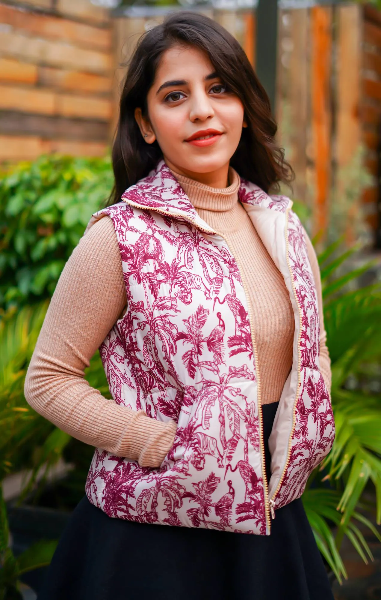Toile Printed Taffeta Jacket for Women