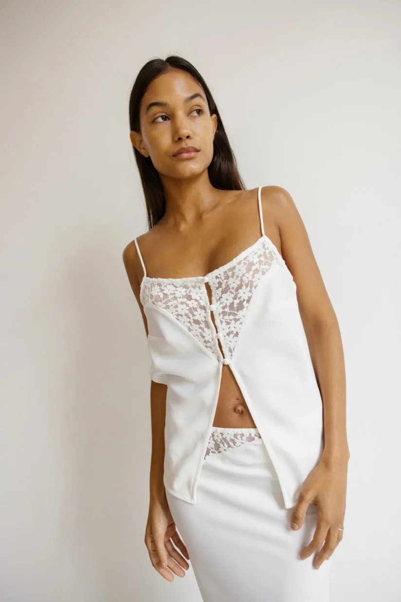 top lingerie en satin forcina