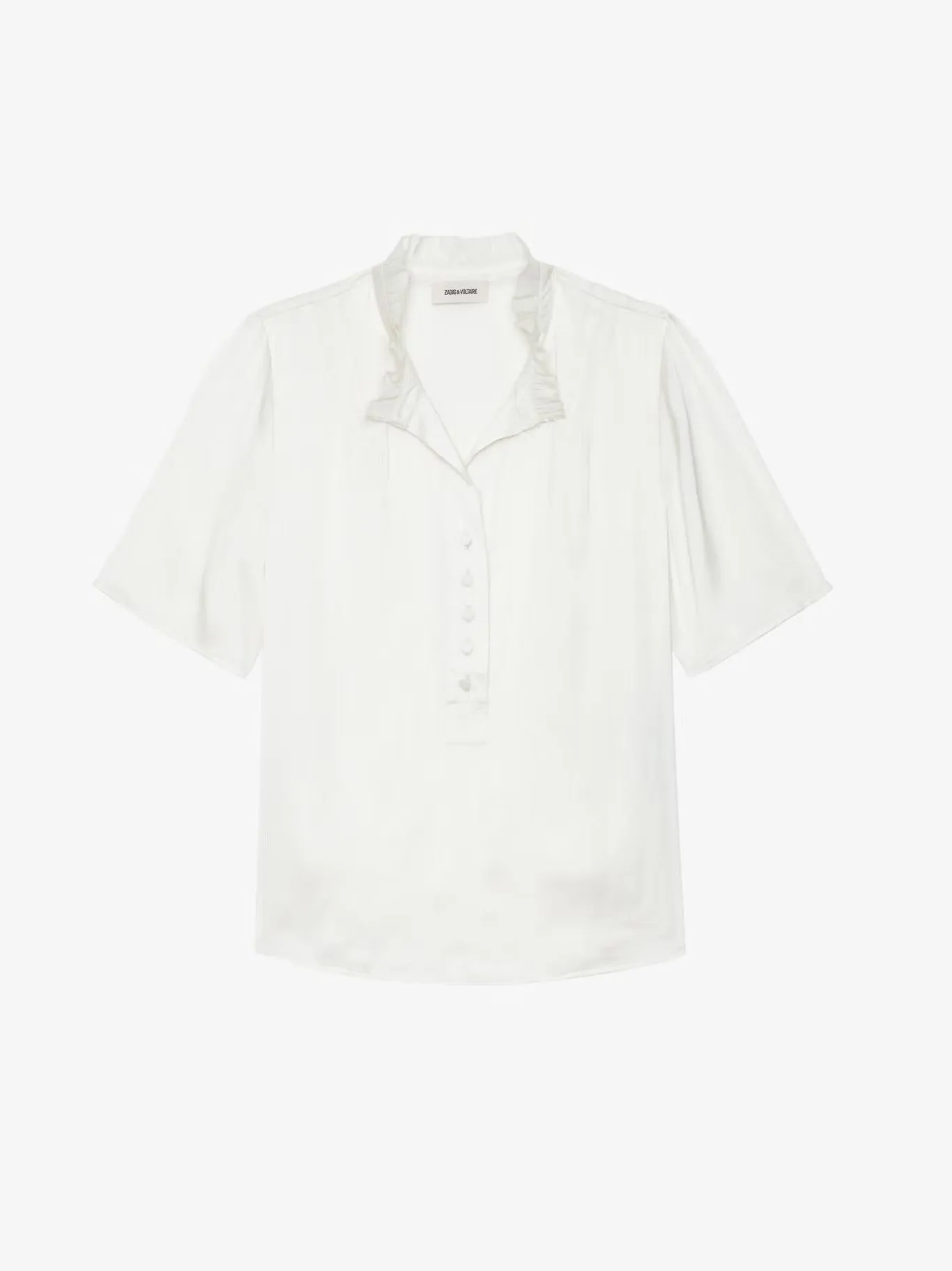 Topher Satin Top in Flake