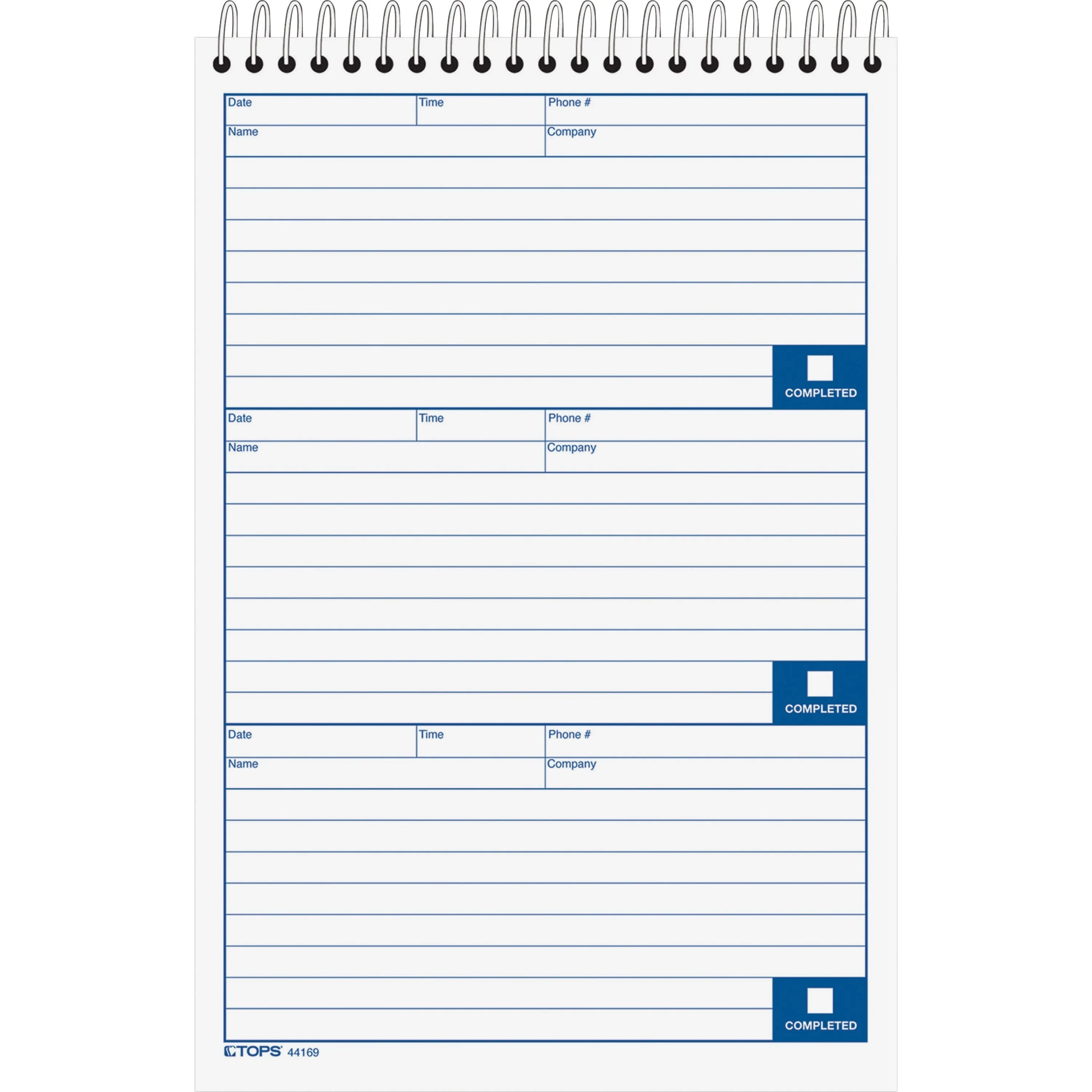 TOPS Voice Message Log Books