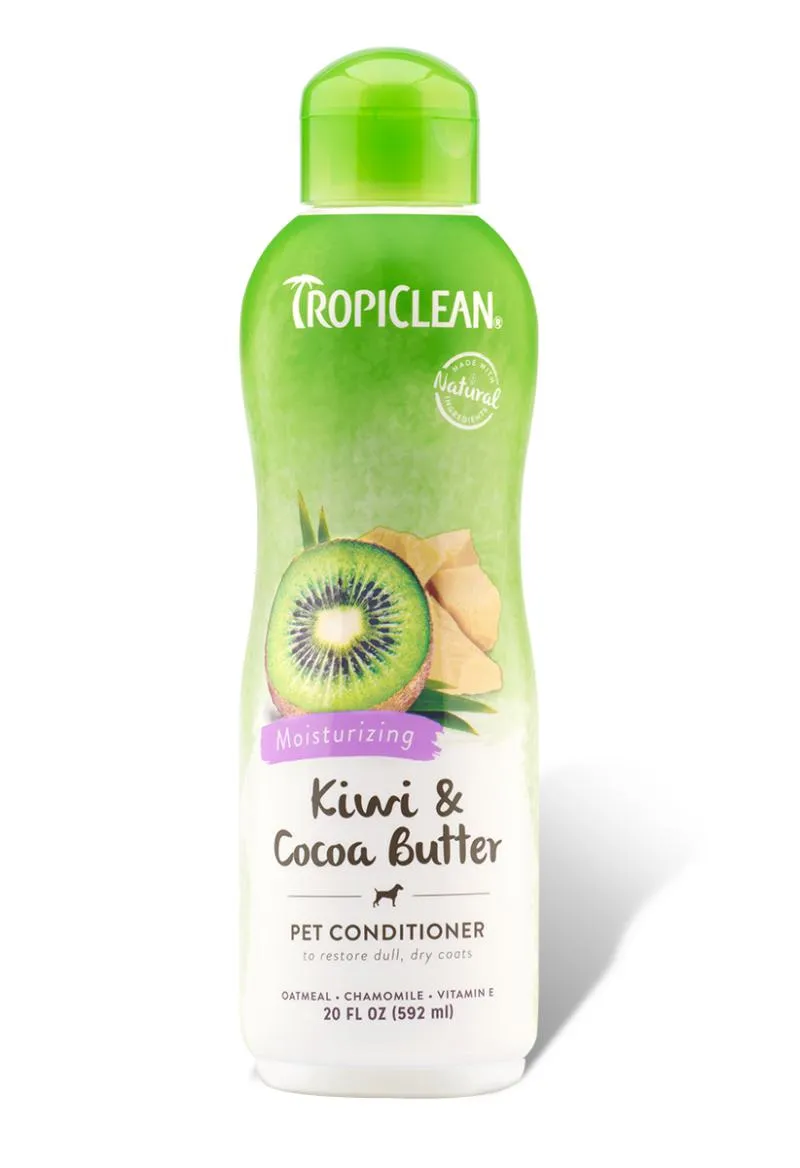 TropiClean Kiwi & Cocoa Butter Moisturizing Pet Conditioner for Dogs and Cats