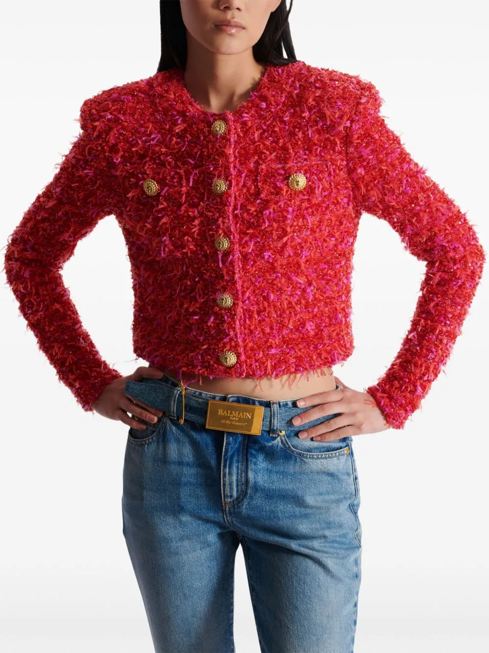 Tweed cropped jacket