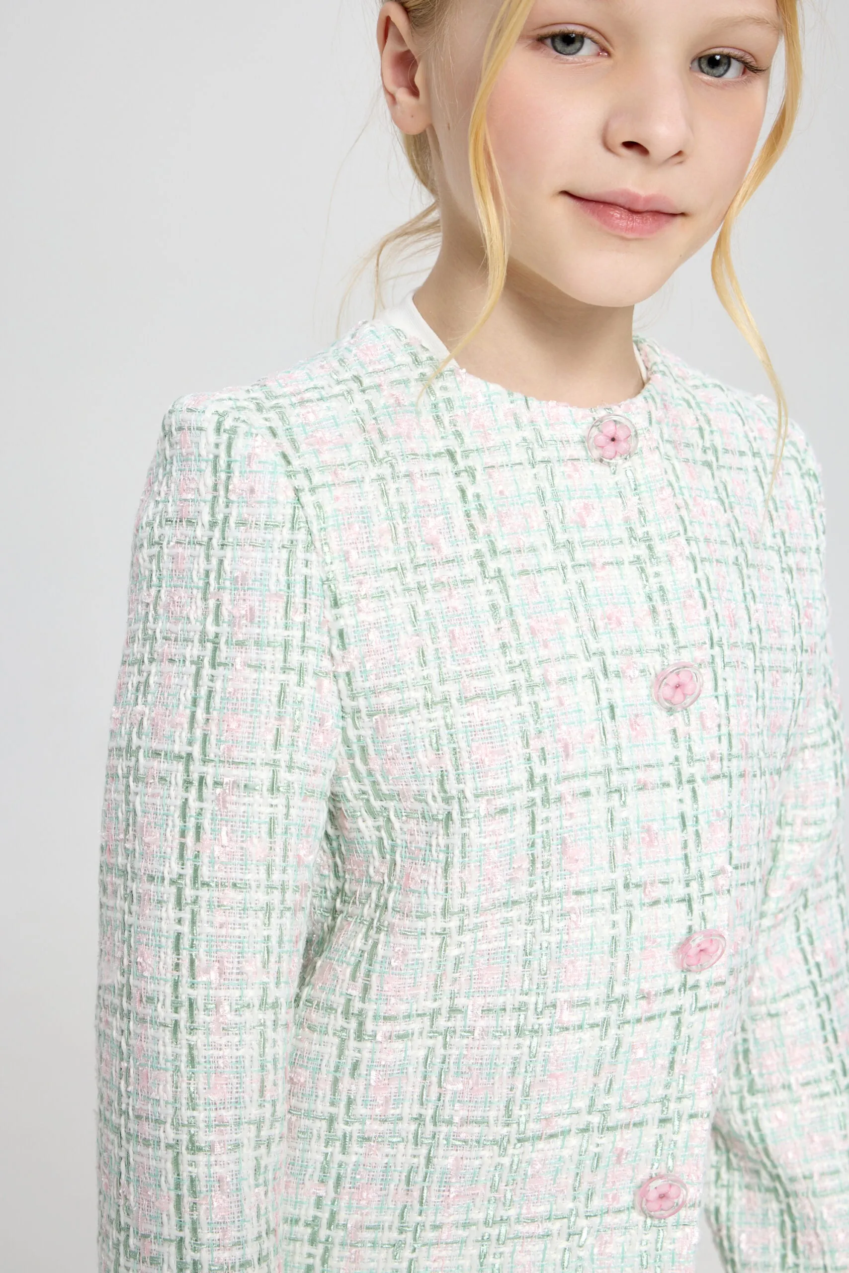 Tweed Jacket and Shorts Set