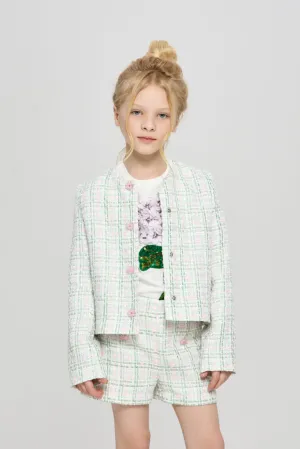 Tweed Jacket and Shorts Set
