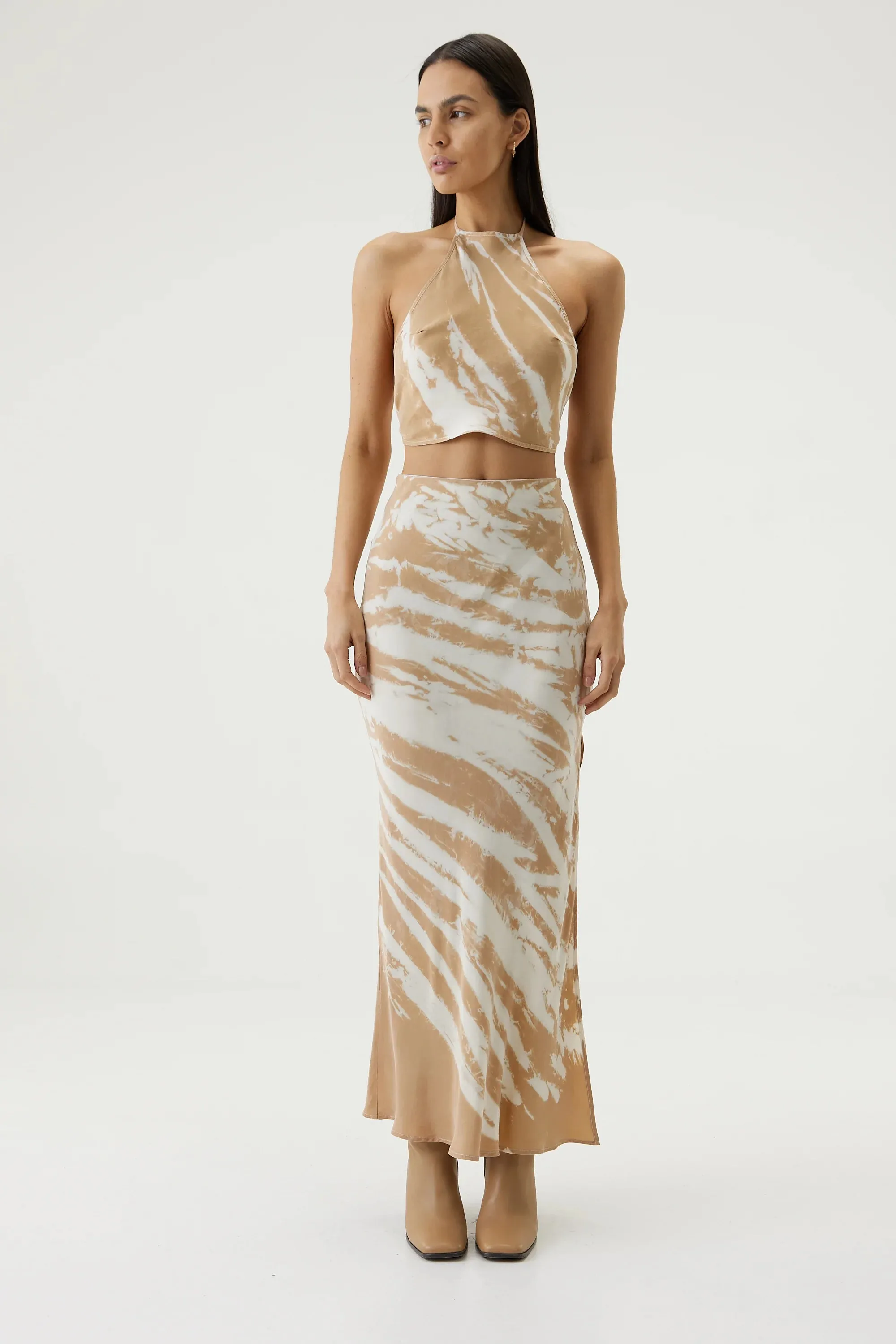 Twist Through Bias Halter Top