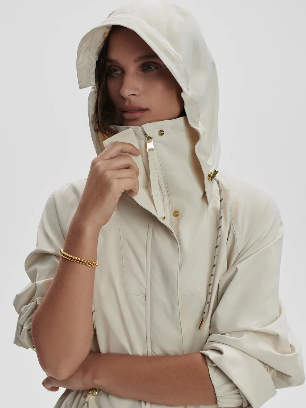 Tybalt Long Rain Parka - Birch
