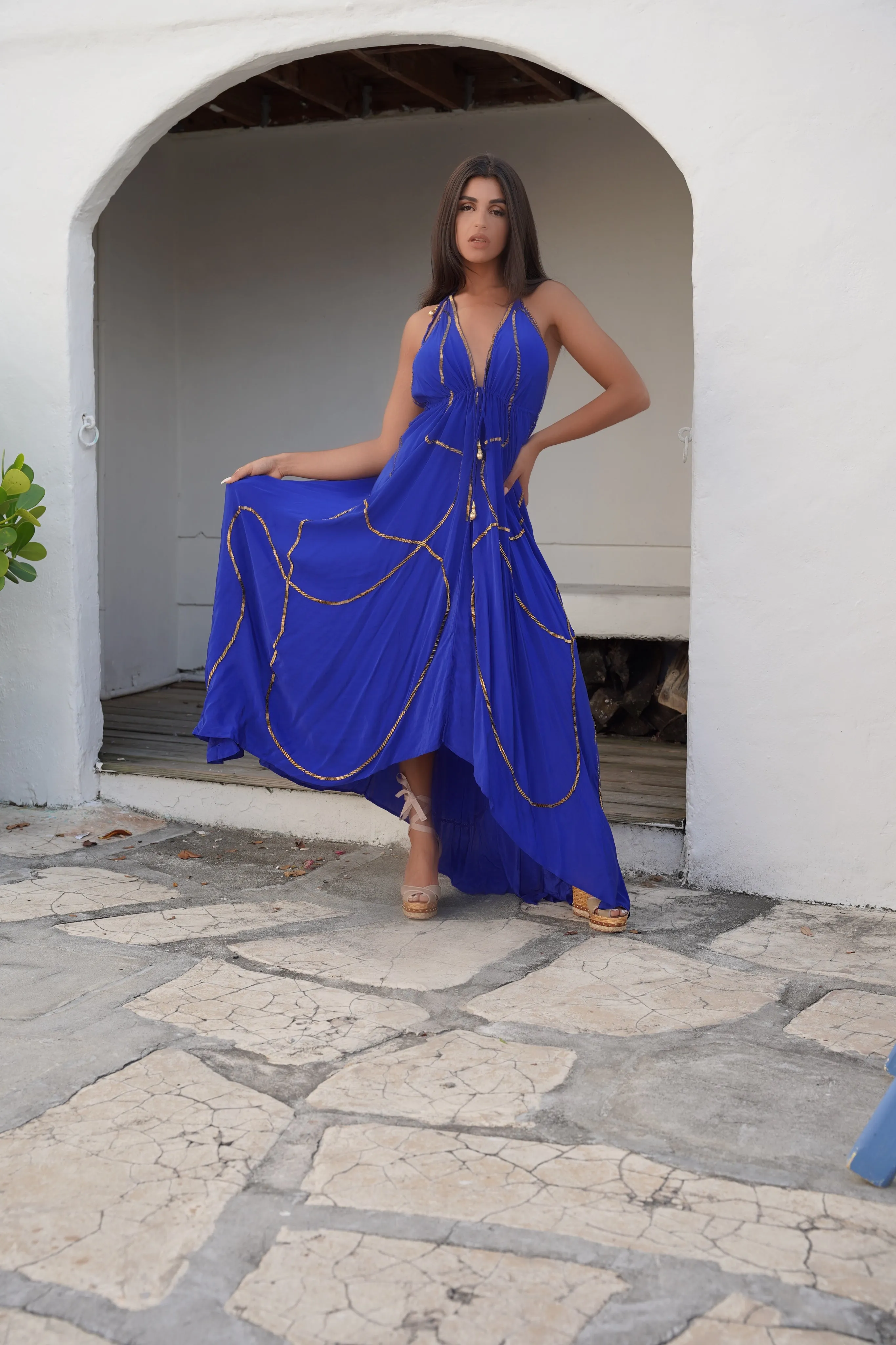 Valencia Scarf Dress