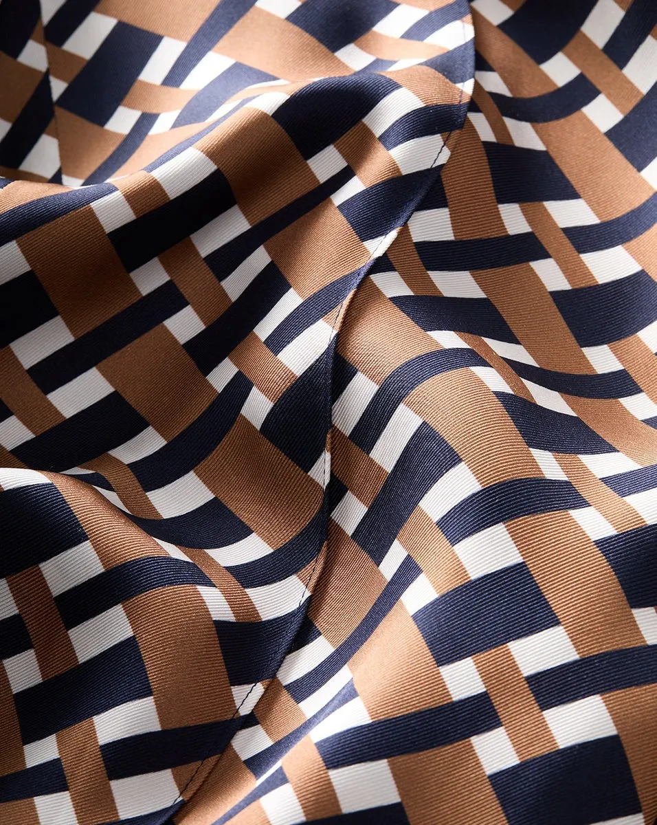Veronica Beard Edia Pant in Navy/Acorn