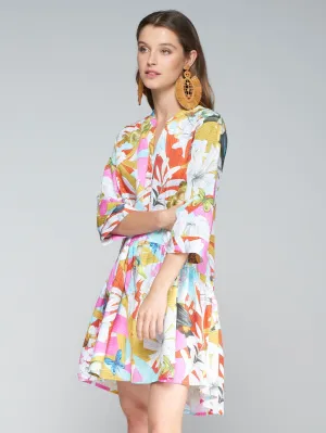 Vi32290 Jungle Print Shift Dress
