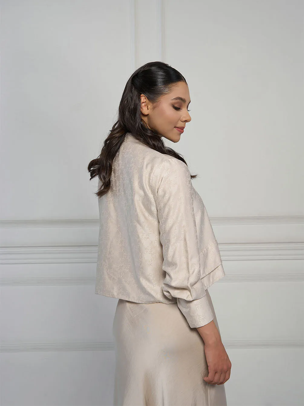 VIAN PLEATED TOP KHAKI