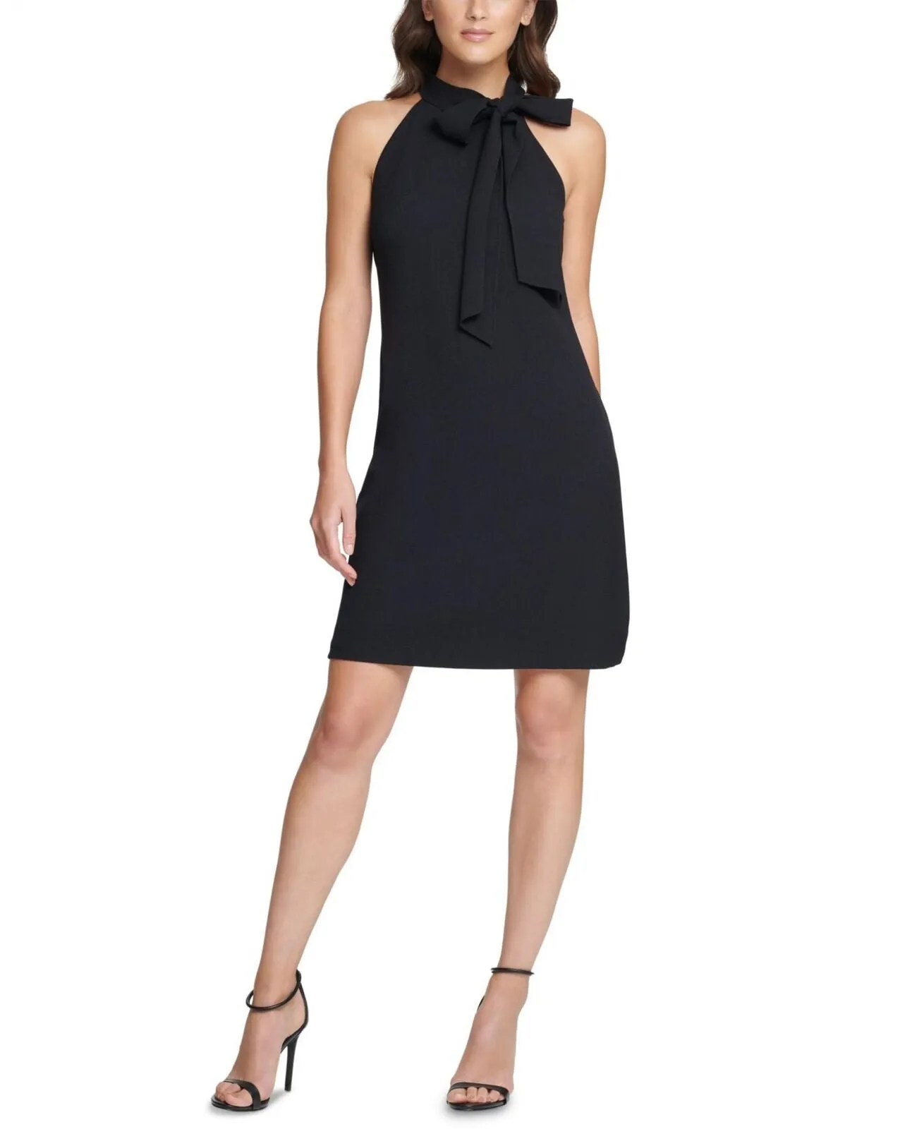 Vince Camuto Bow-Neck Halter Dress VC0M3404
