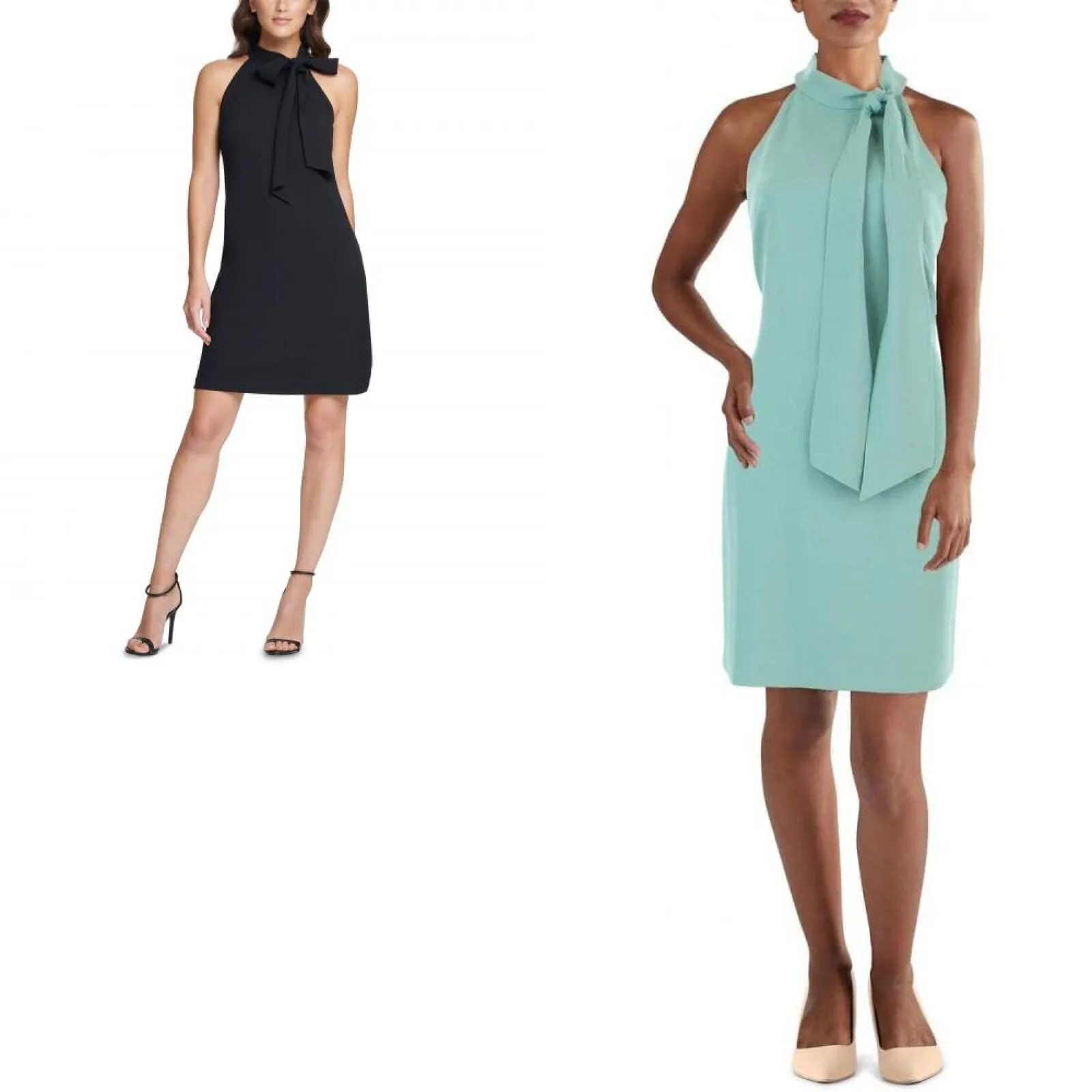 Vince Camuto Bow-Neck Halter Dress VC0M3404