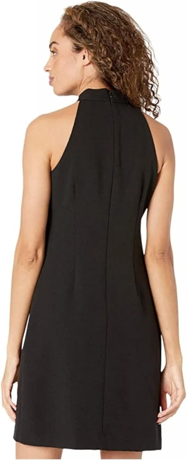 Vince Camuto Womens Crepe Bow Neck Shift Dress VC0M3404 Black 4
