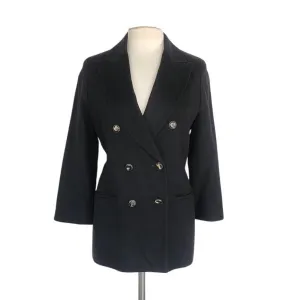 Vintage 90s Black Blazer Antonio Baldan Double Breasted