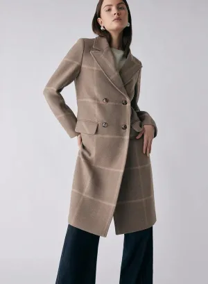 Voyager Coat Toffee Check