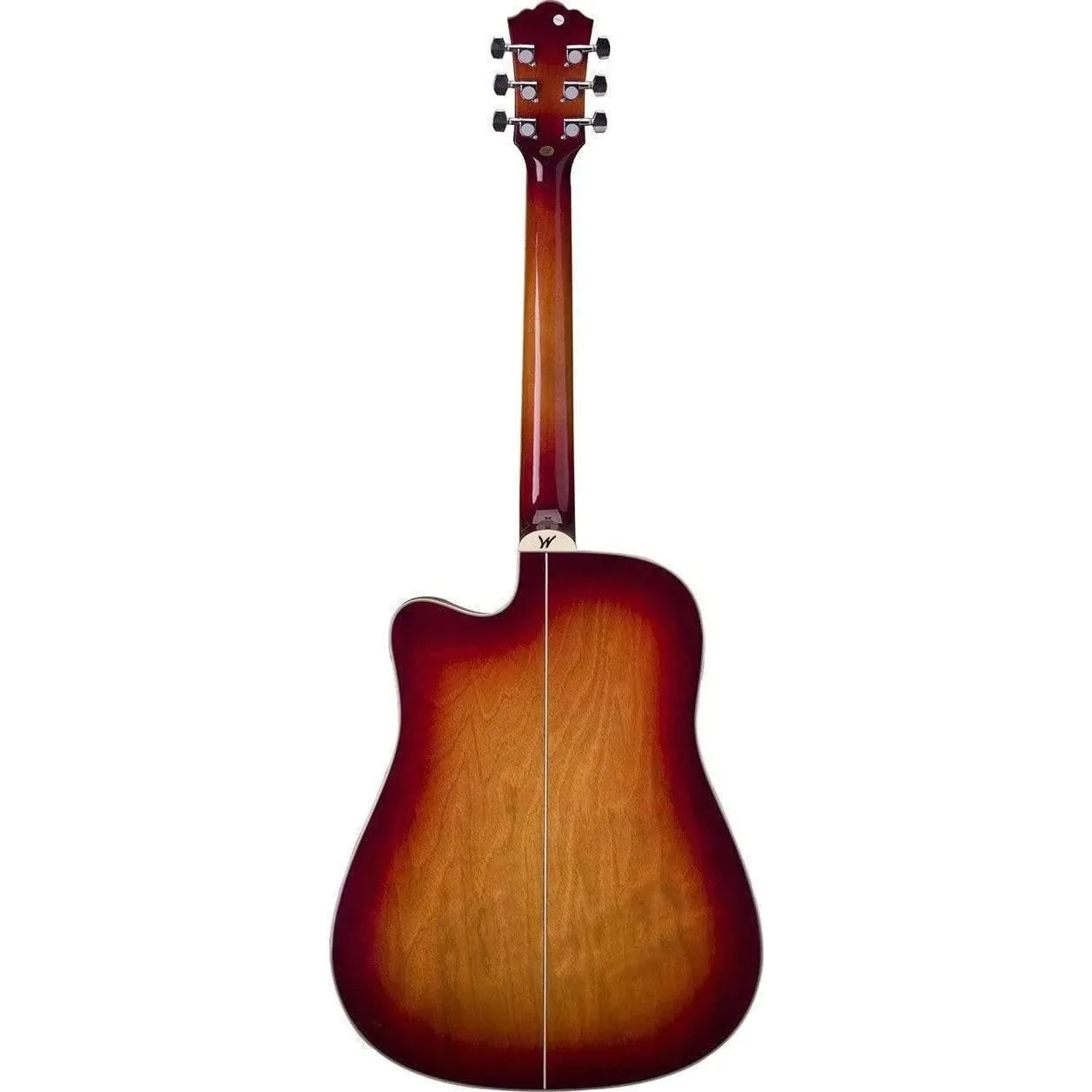 Washburn WD7SCEACSM Semi-Acoustic Guitar - Antique Cherry Sunburst Matte