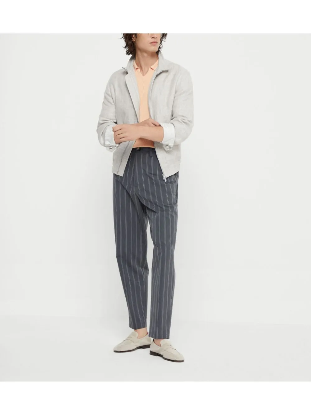 Water resistant linen blend jacket
