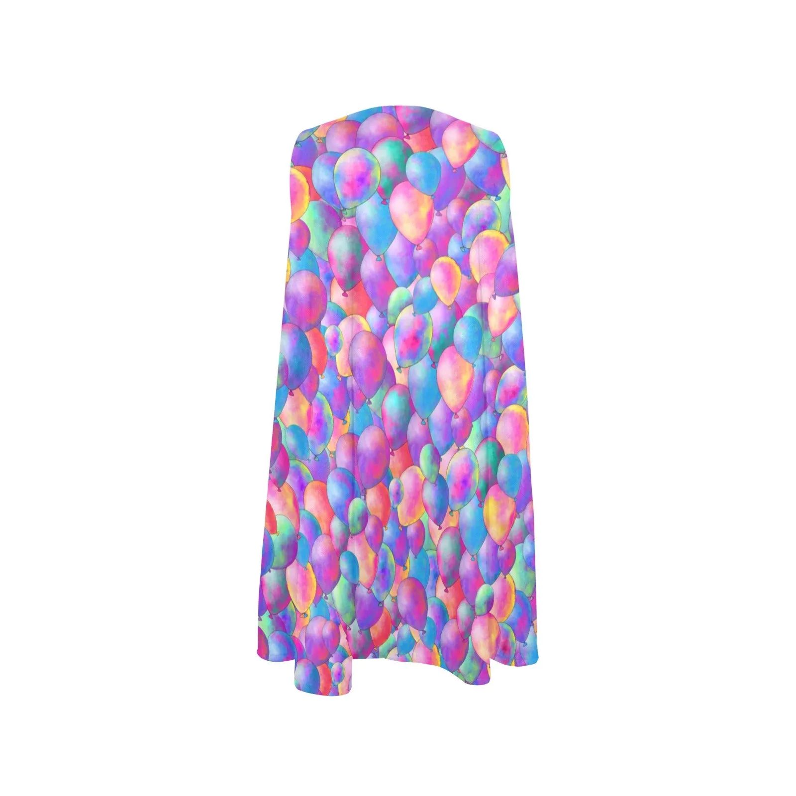 Watercolour Balloons - Flared Shift Dress with Pockets (XS - 3XL)