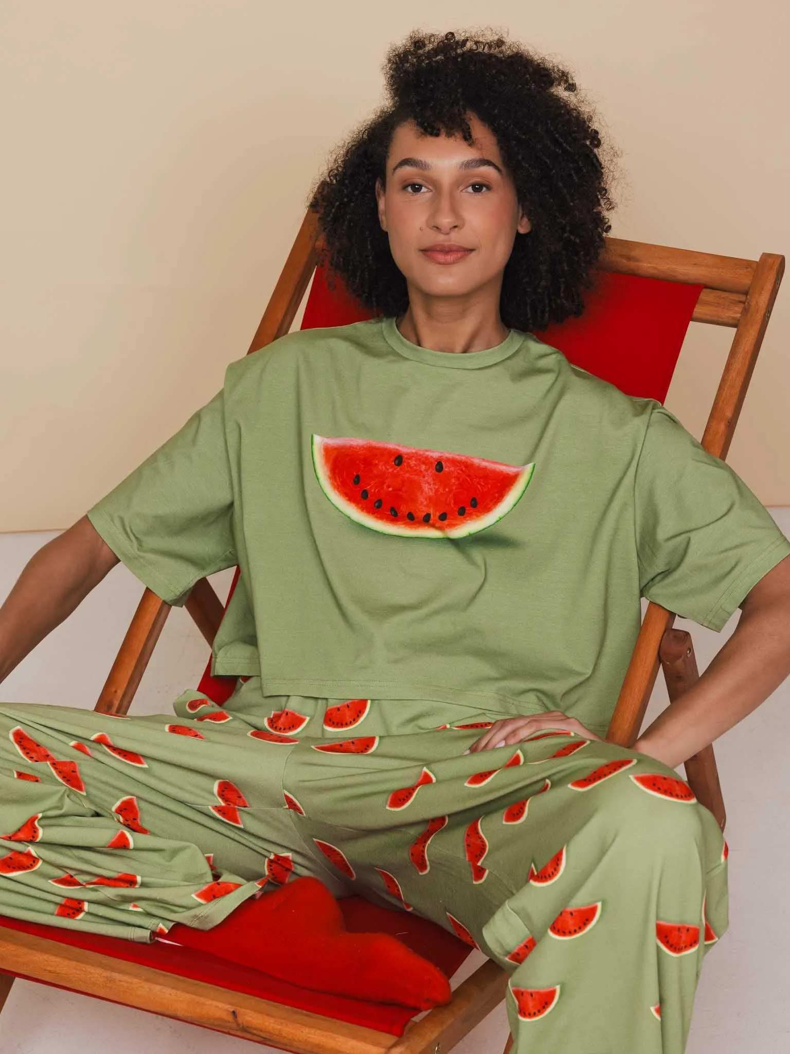 Watermelon Wijde broek Dames