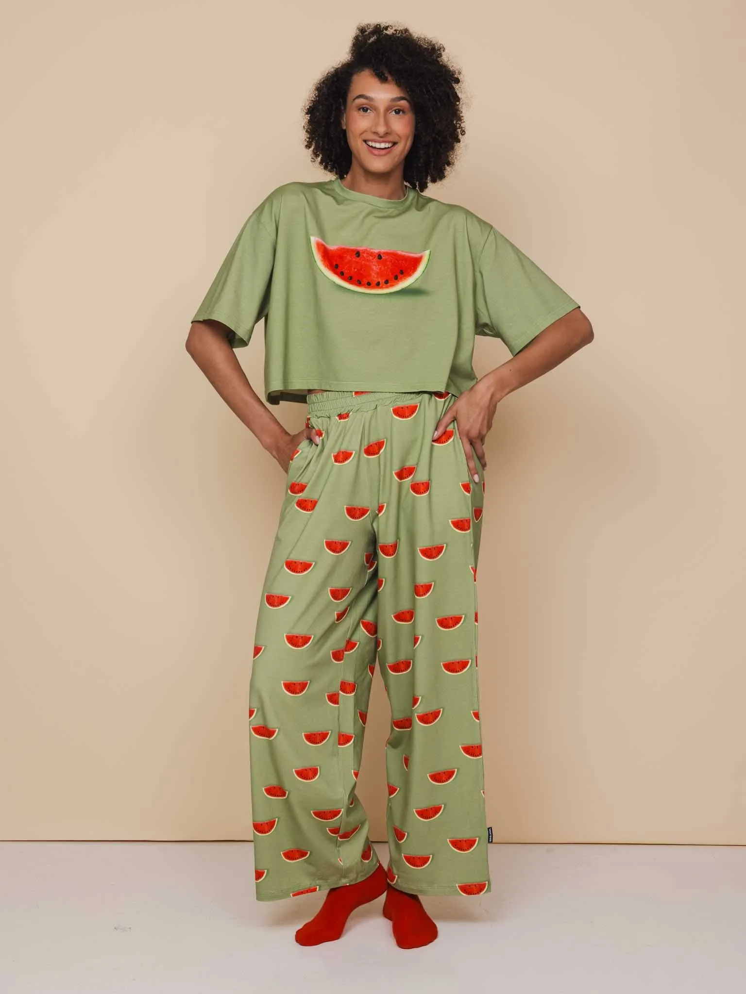 Watermelon Wijde broek Dames
