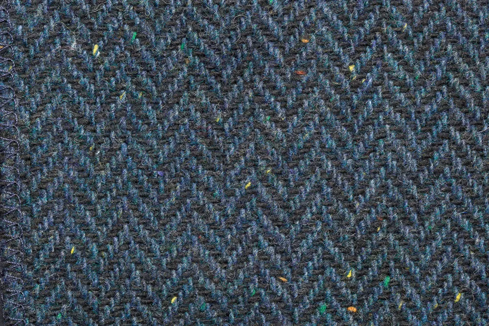 W.B Yeats  Blue Herringbone Tweed Waistcoat & Vest