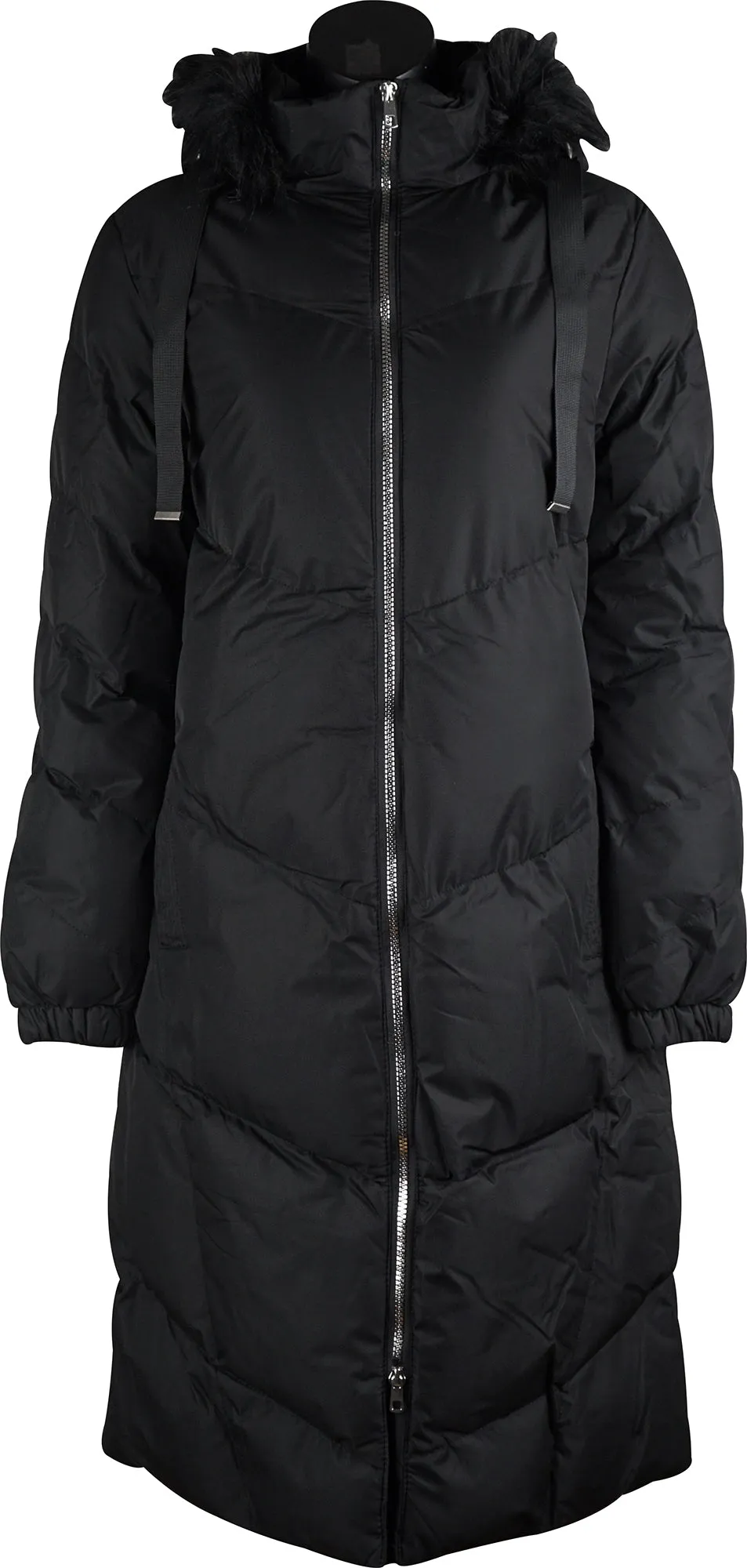 Weekend Vibes Andora Womens Long Jacket - Black