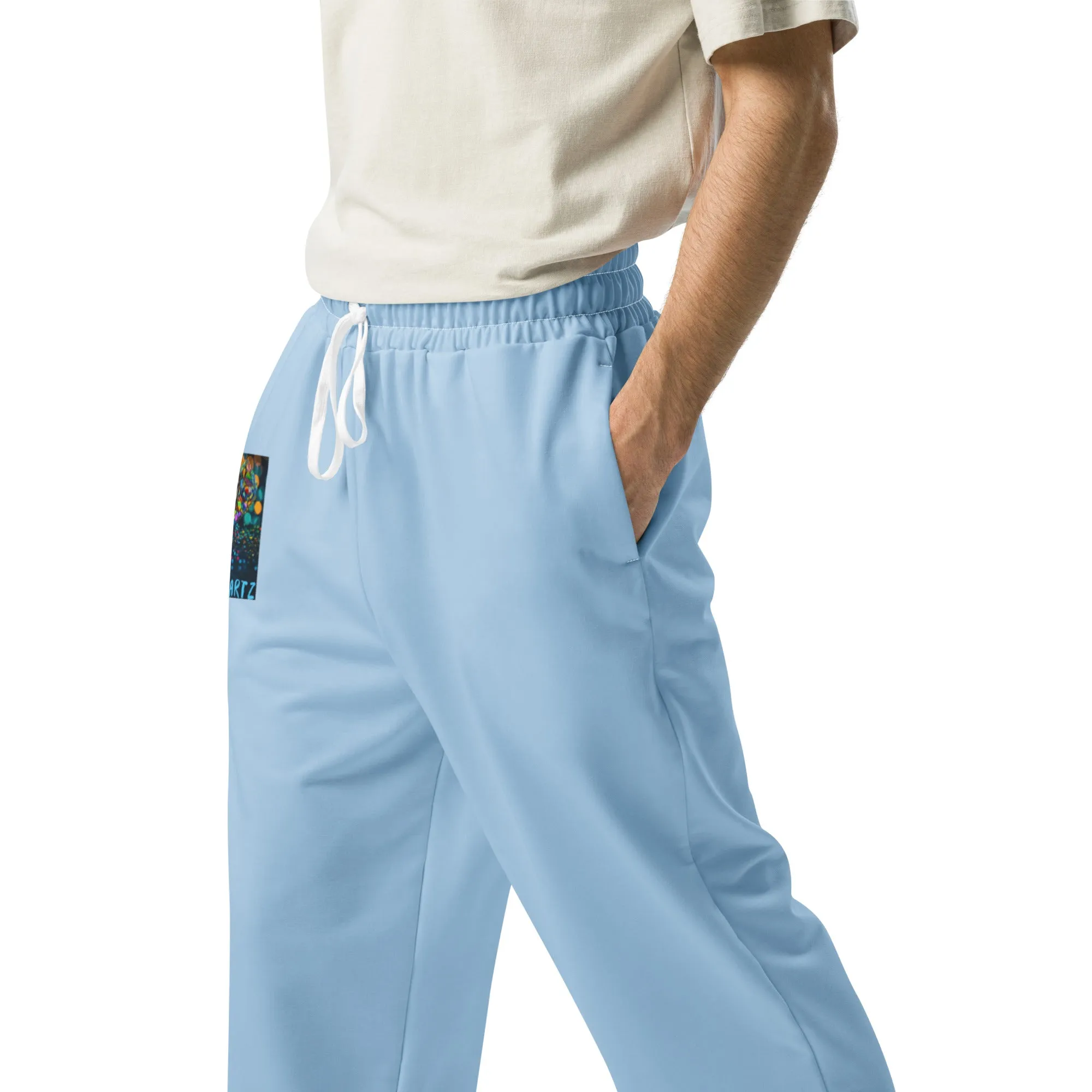 Wide-leg Blue Elephant Joggers