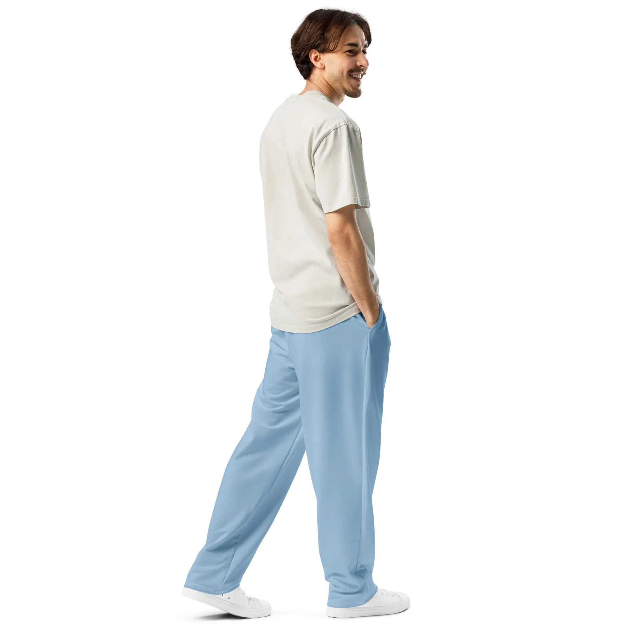 Wide-leg Blue Elephant Joggers