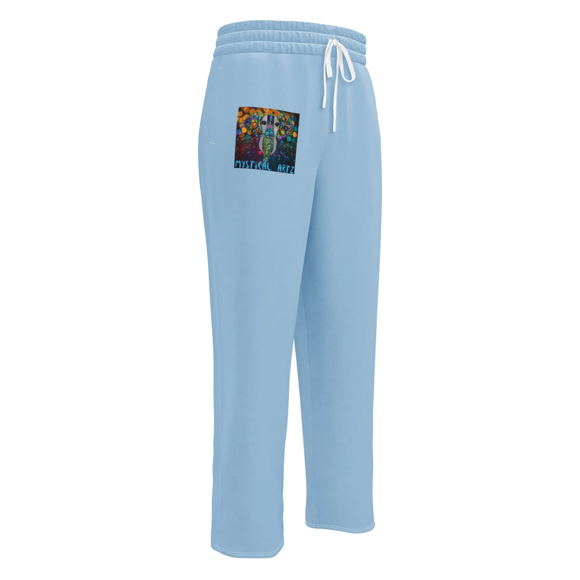 Wide-leg Blue Elephant Joggers