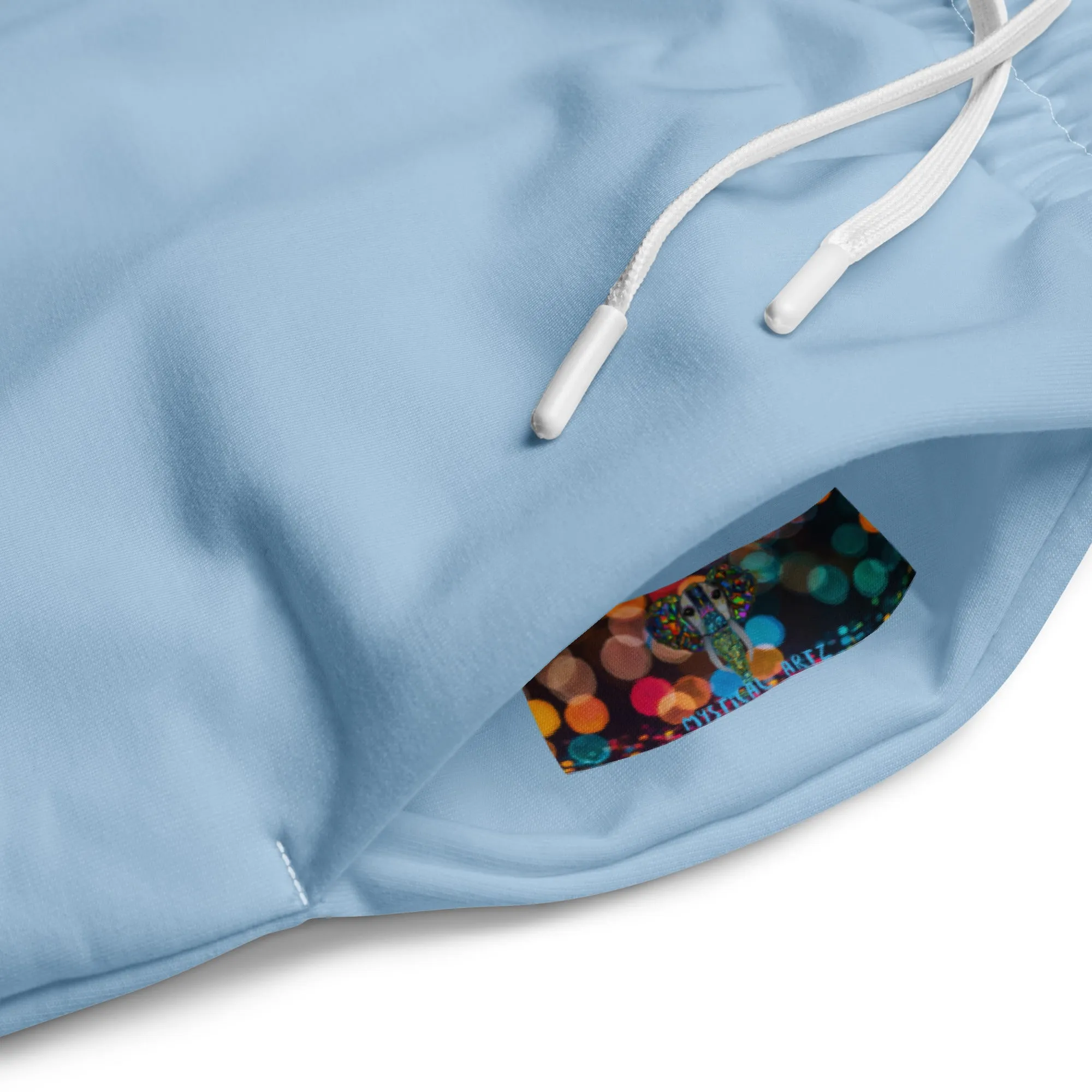 Wide-leg Blue Elephant Joggers