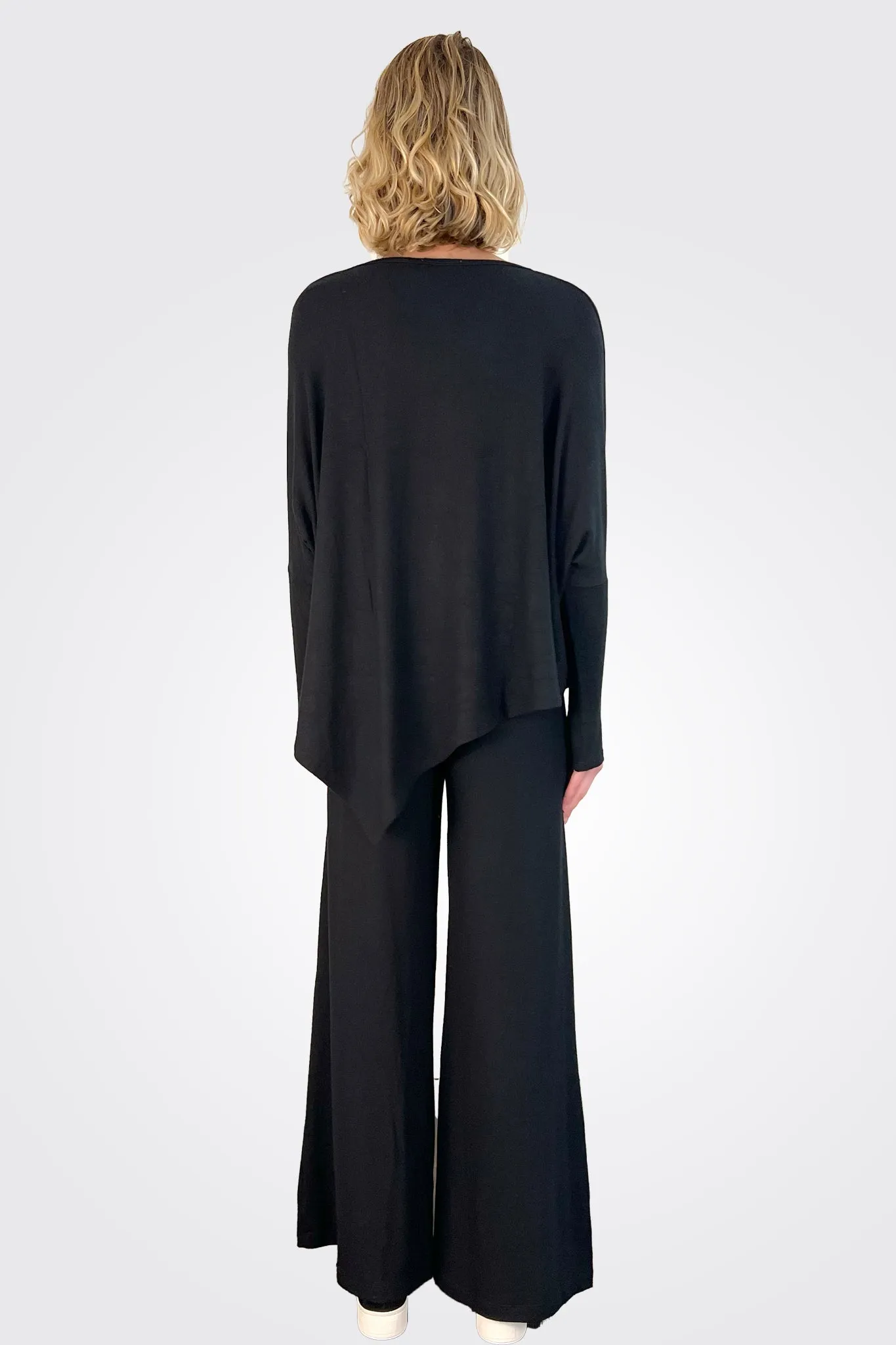 Wide Leg Pants - Black
