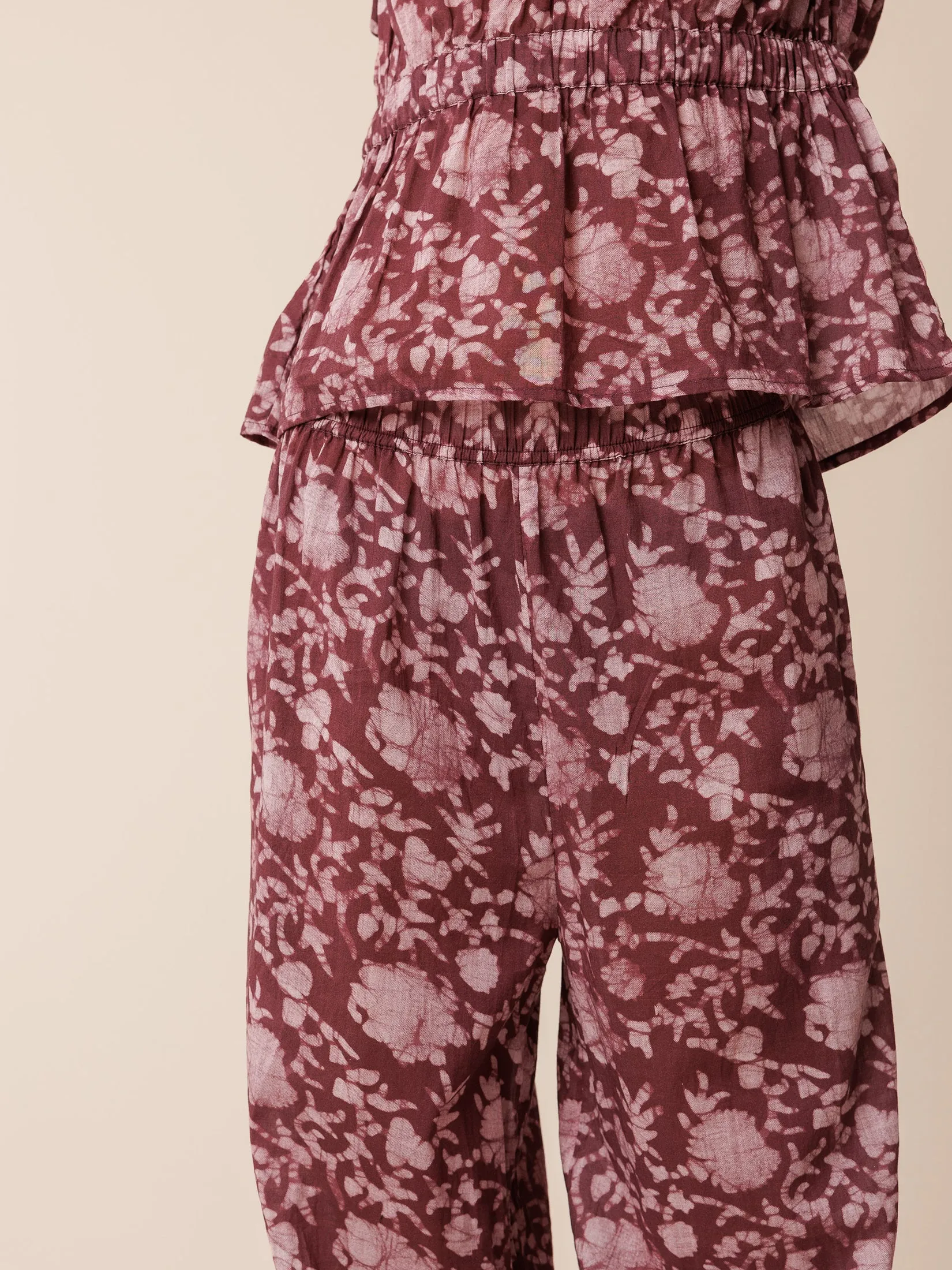 Wide Leg Pants Mulberry