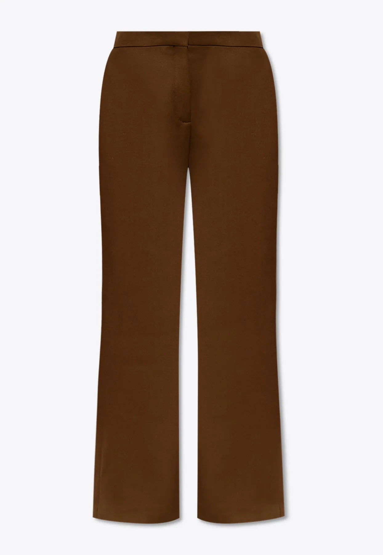 Wide-Leg Wool Tailored Pants