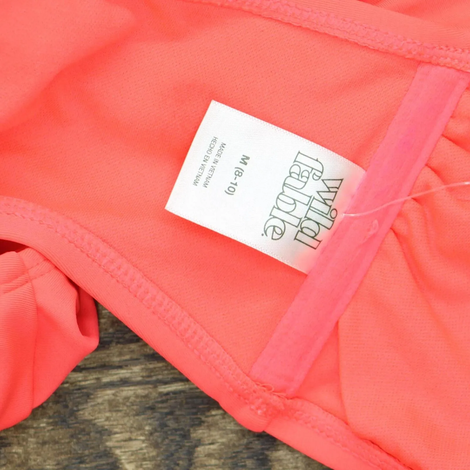Wild Fable Womens Cross Front Halter One Piece Swimsuit PID-10ZE4R Coral PInk M