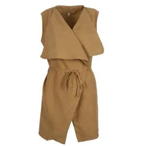 Women Coat Sleeveless Waterfall Cape Long Cardigan Shawls Jacket Coat Windbreak